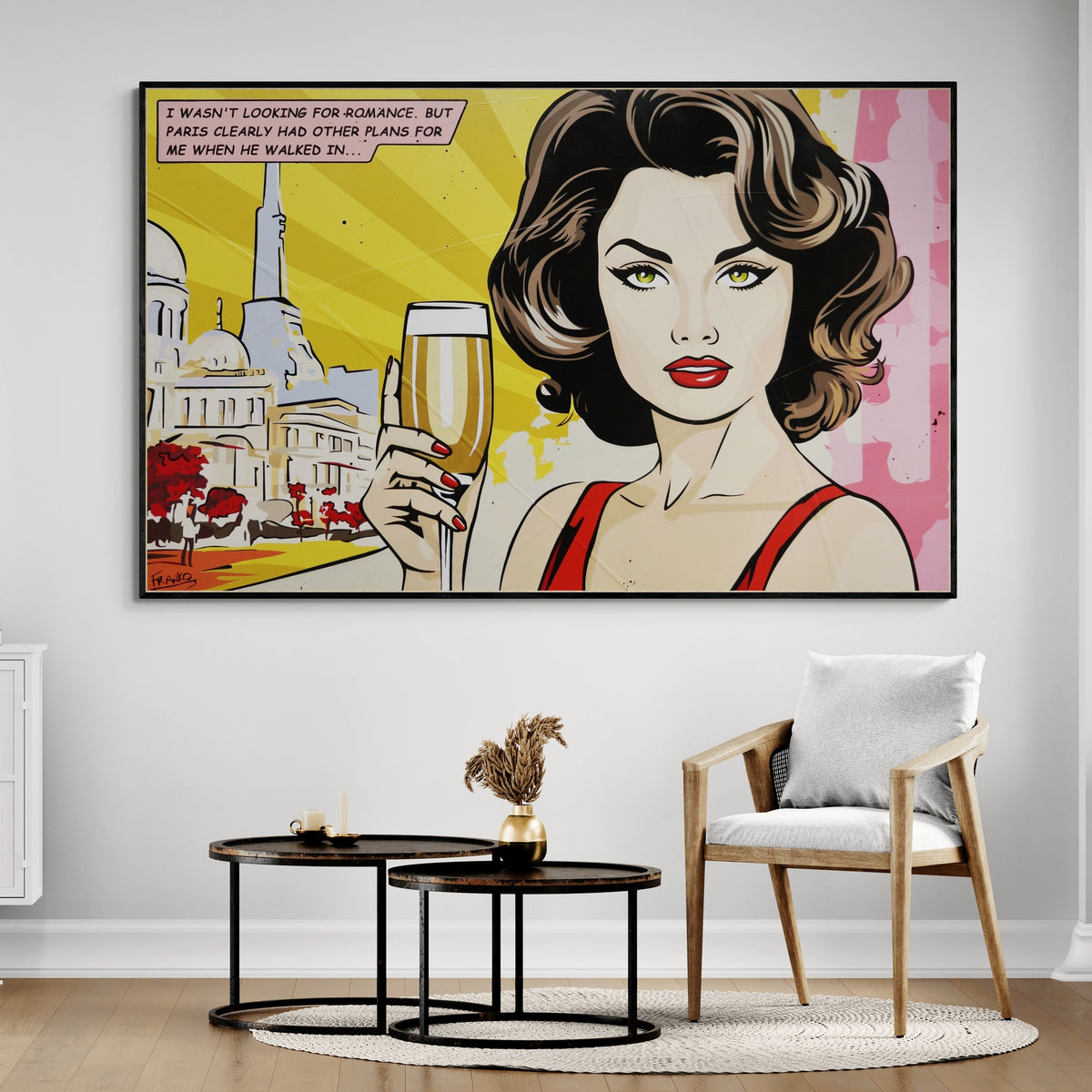 Clearly Paris 160cm x 100cm Textured Classic Pop Art Painting