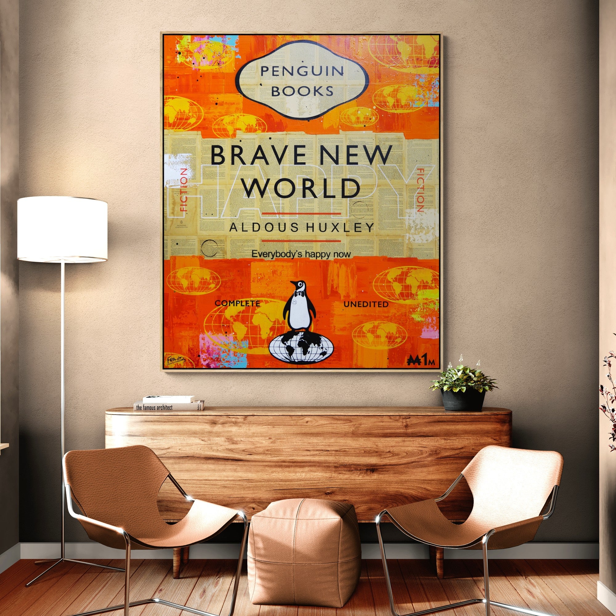 Bravery 100cm x 120cm Urban Pop Book Club Painting