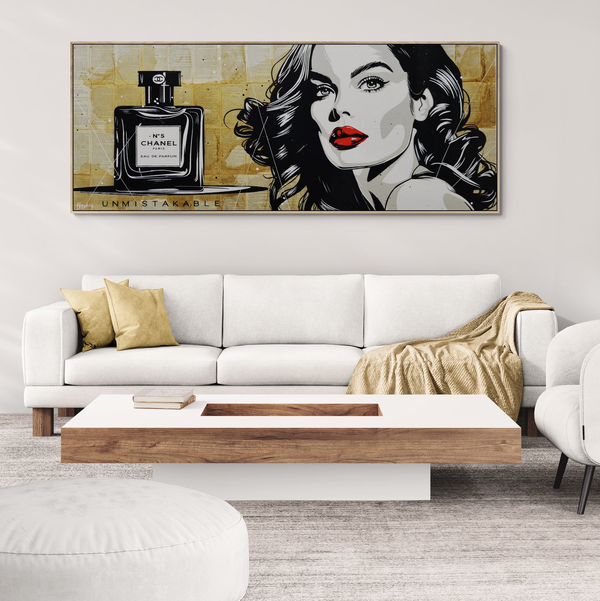 Unmistakable Part 1 200cm x 80cm Urban Pop Book Club Painting (SOLD)-book club-[Franko_Artist]-[Australian_artist]-[Gold_Coast]-[Brisbane]-[modern]-[contemporary]-[original]-[Large_artwork]-[The_Block]-[Dream_Homes]-[ideas]-[Grand_Designs]-[Art_Lover]-Franklin Art Studio