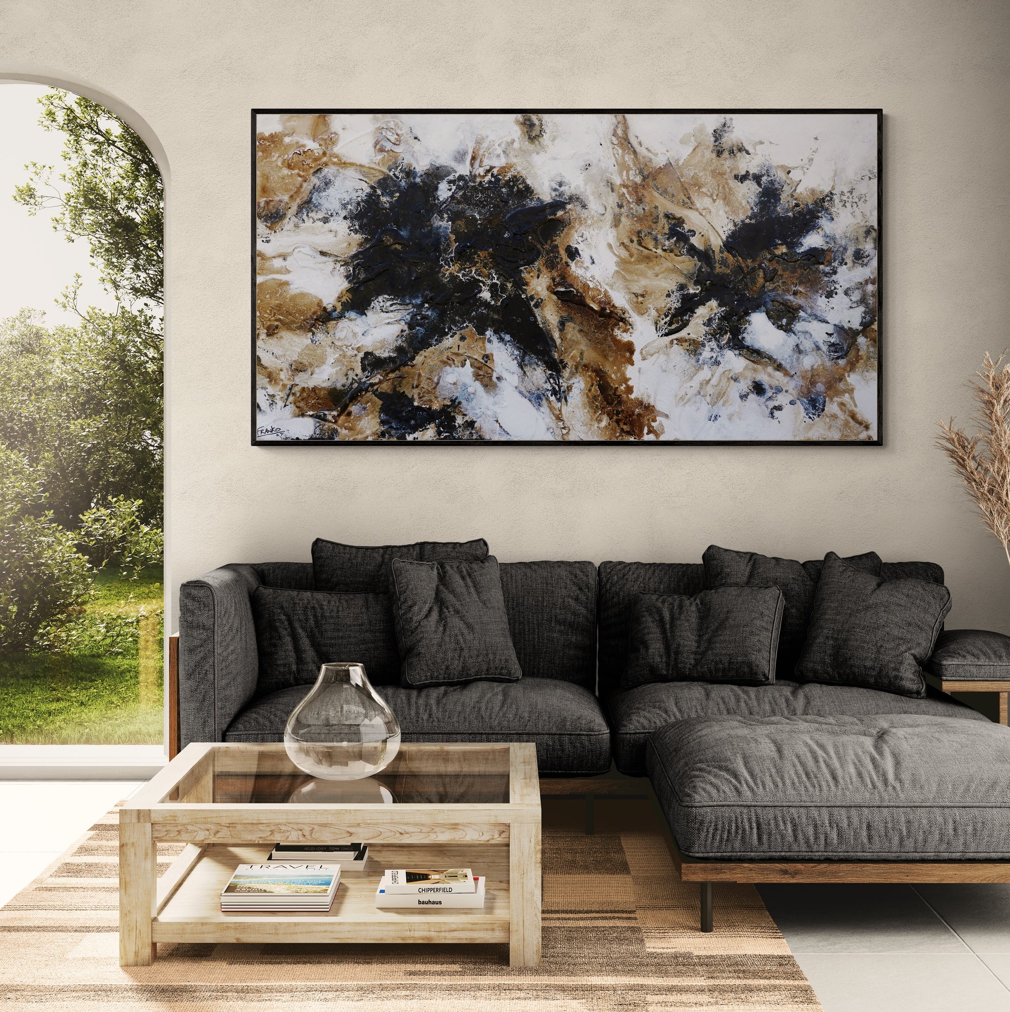 Moon Dust 190cm x 100cm Textured Abstract Painting
