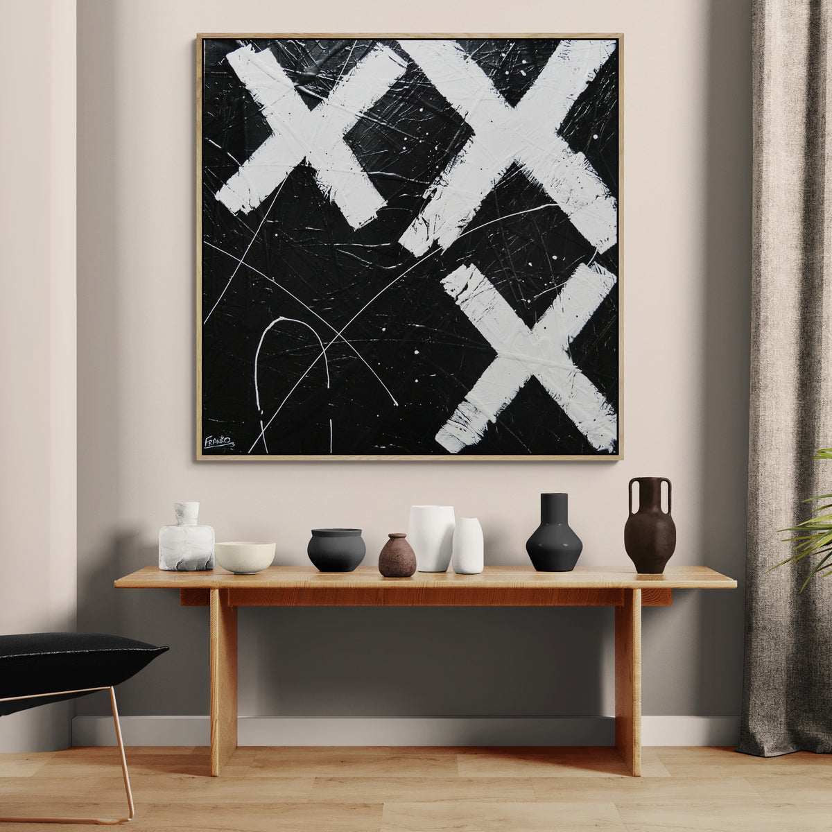 Love in Motion 120cm x 120cm Textured Urban Pop Art Painting
