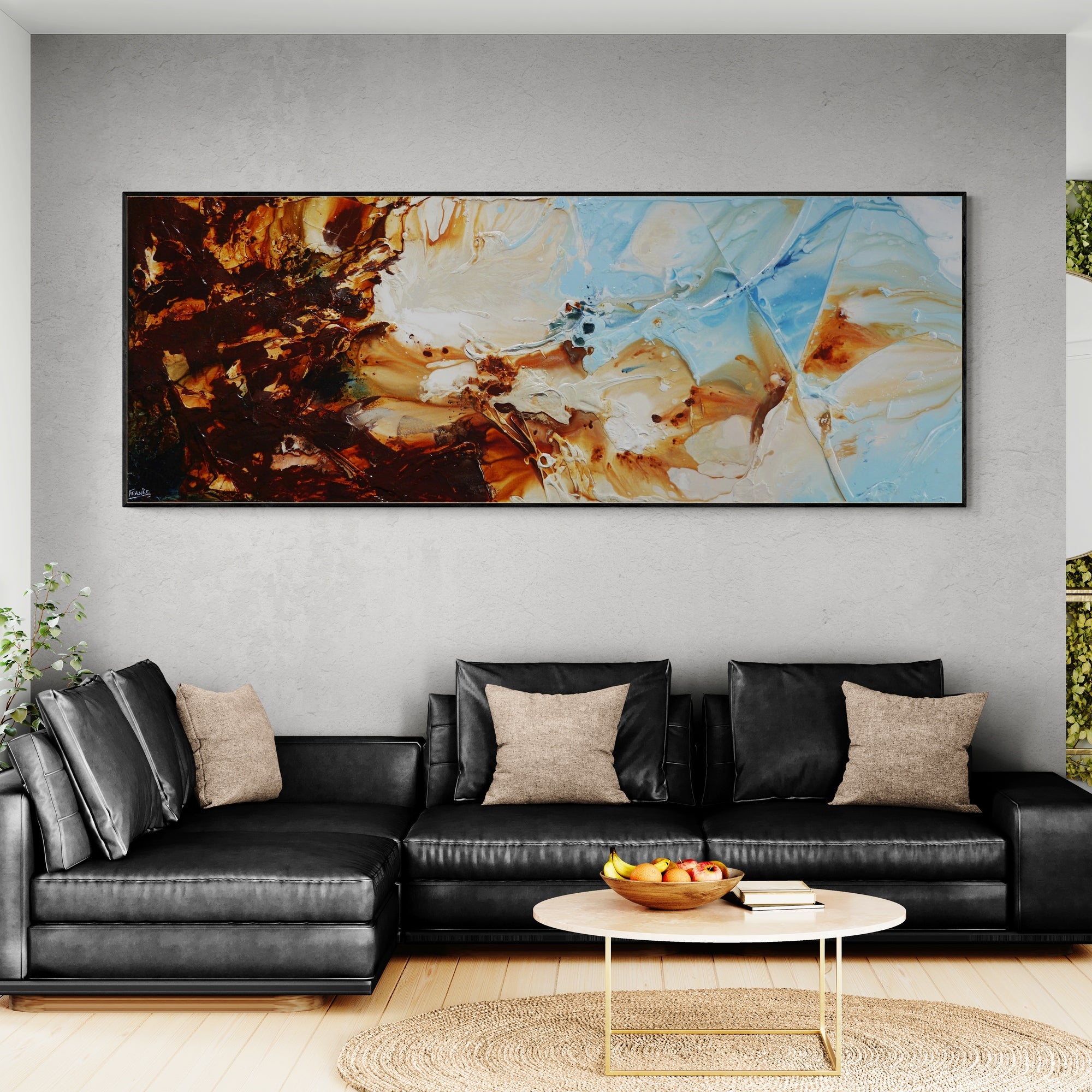 update alt-text with template West Coast 270cm x 100cm Textured Abstract Painting-Abstract-[Franko_Artist]-[The_Block]-[Dream_Homes]-[ideas]- [Grand_Designs]-Franklin Art Studio