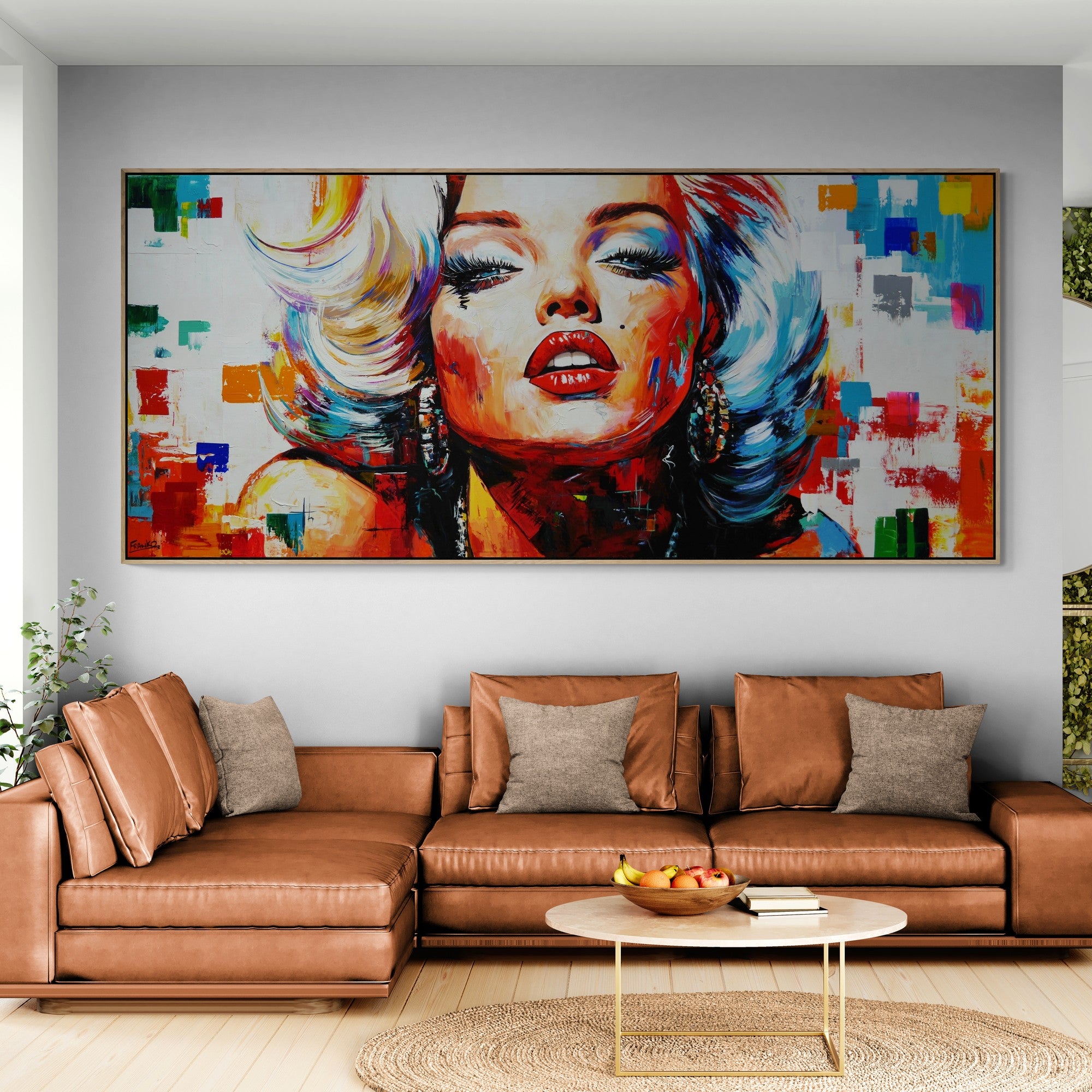 Hot Stuff 270cm x 120cm FRAME INC Textured Abstract Realism Painting