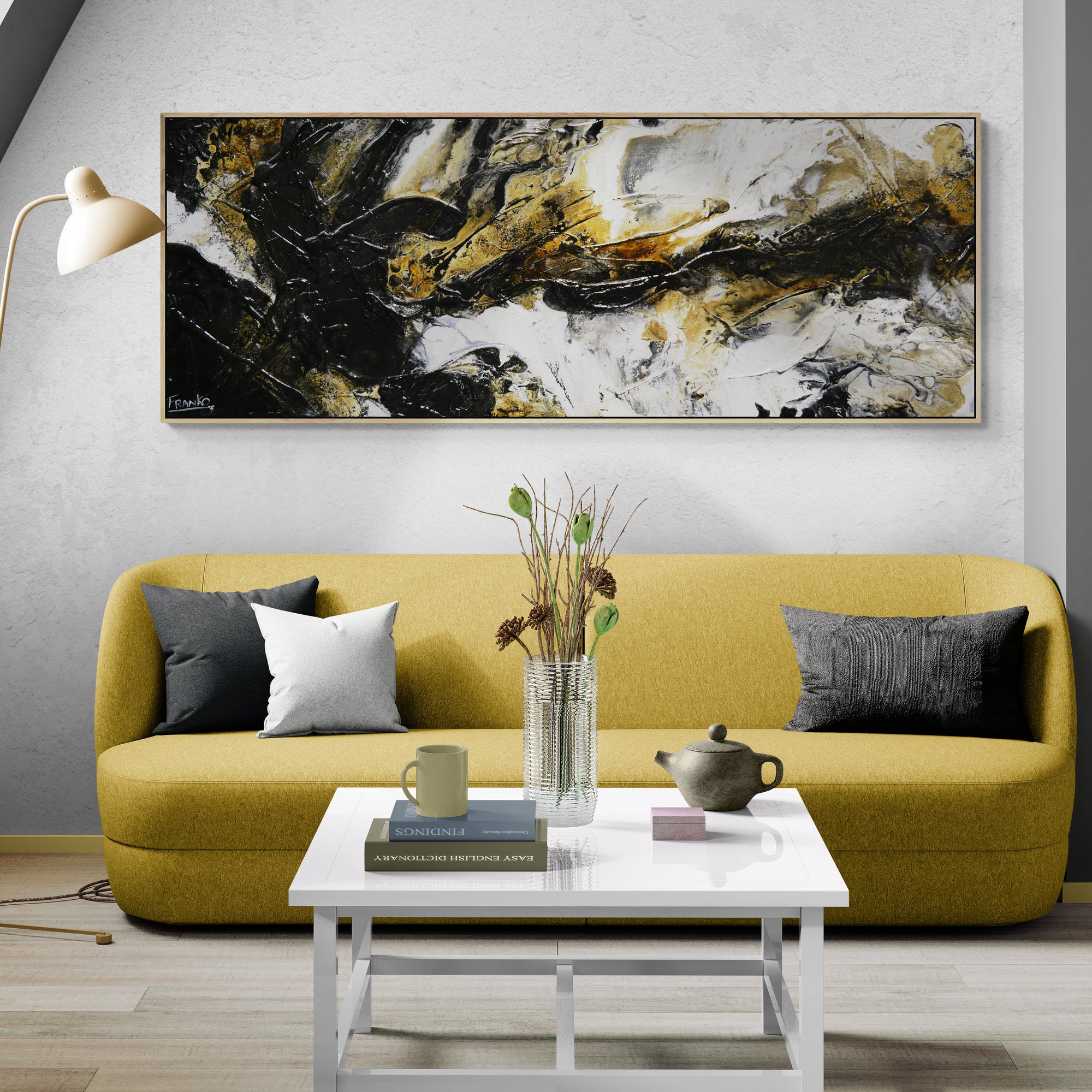 Blaq Rust 160cm x 60cm Textured Abstract Painting (SOLD MICKEY)-Abstract-[Franko_Artist]-[The_Block]-[Dream_Homes]-[ideas]-[Grand_Designs]-[Art_Lover]-Franklin Art Studio