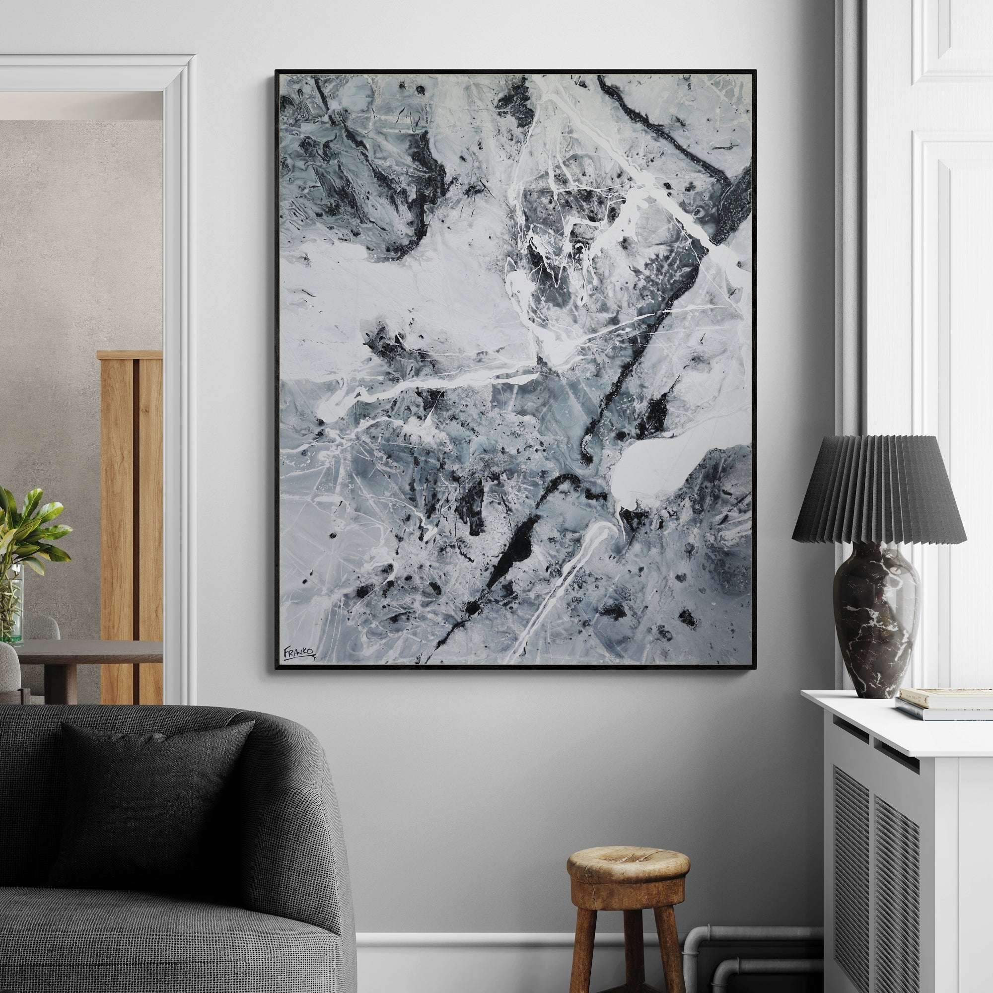 Magnetic 120cm x 150cm Textured Abstract Painting (SOLD)-Abstract-[Franko_Artist]-[Australian_artist]-[Gold_Coast]-[Brisbane]-[modern]-[contemporary]-[original]-[Large_artwork]-[The_Block]-[Dream_Homes]-[ideas]-[Grand_Designs]-[Art_Lover]-Franklin Art Studio