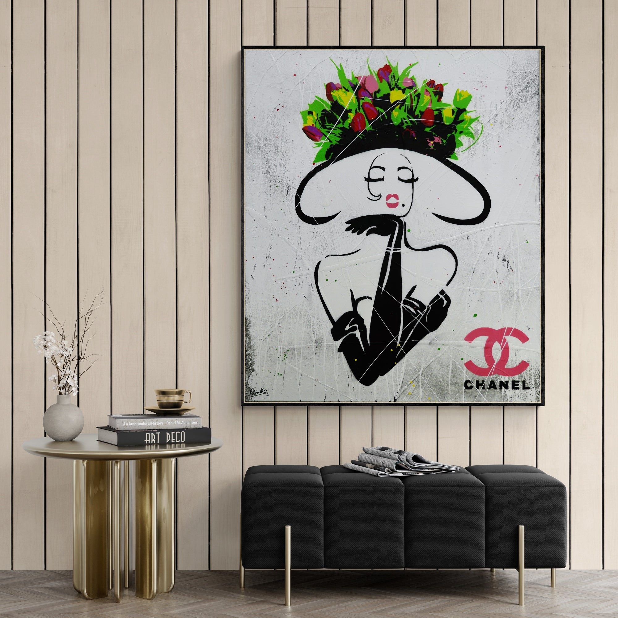 Raw Class Classic 120cm x 100cm Textured Urban Pop Art Painting (SOLD)