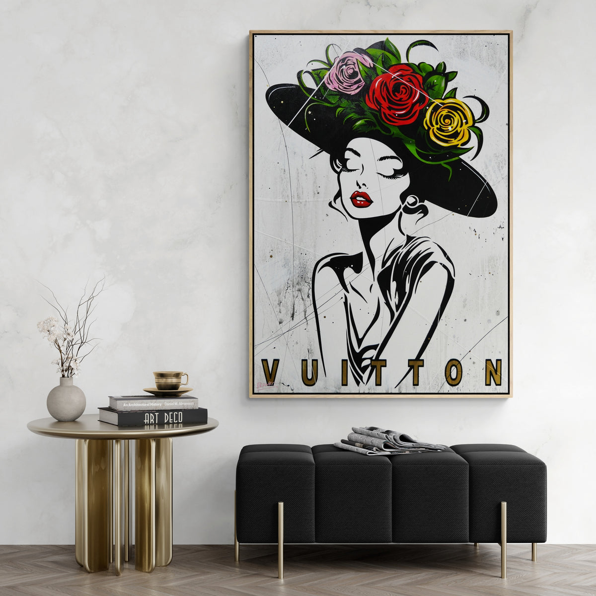 Bellissima 140cm x 100cm Textured Urban Pop Art Painting