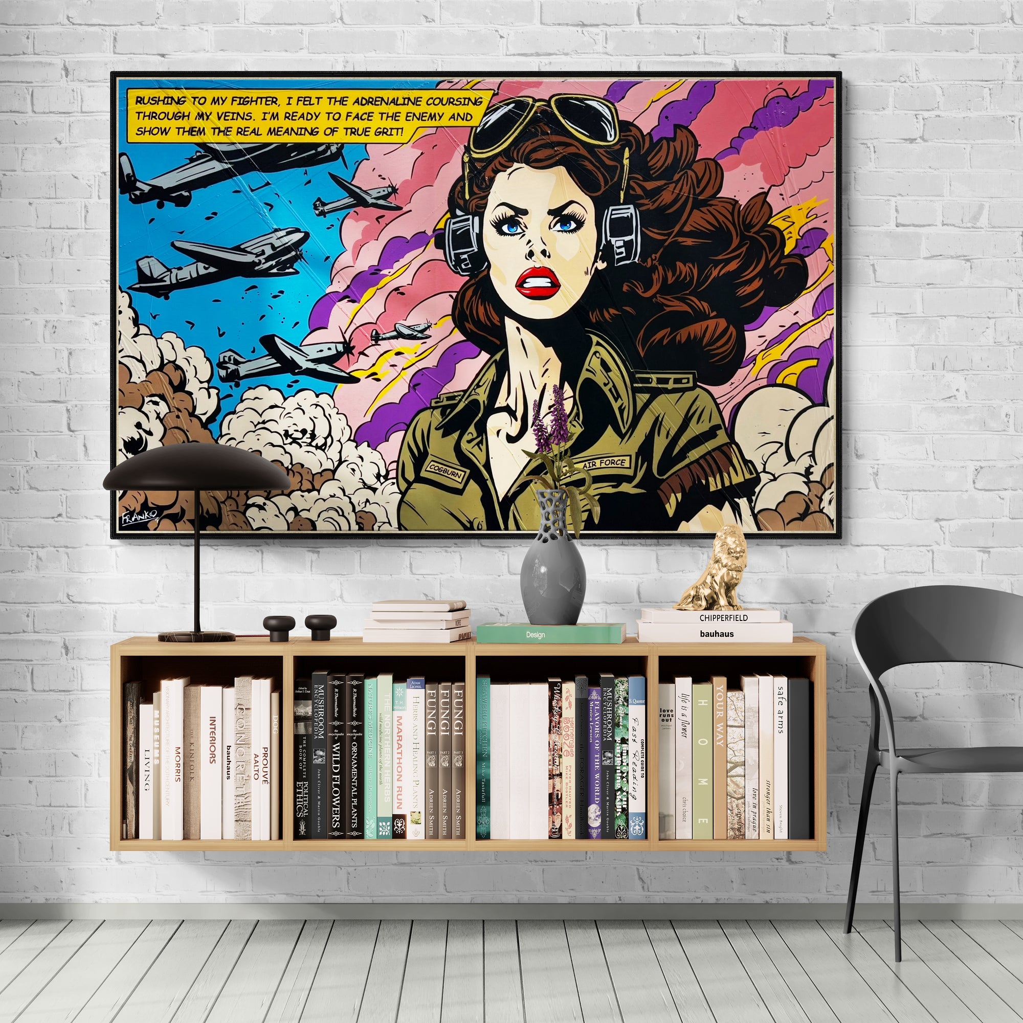 True Grit 160cm x 100cm Heroine Classic Pop Art Painting (SOLD)