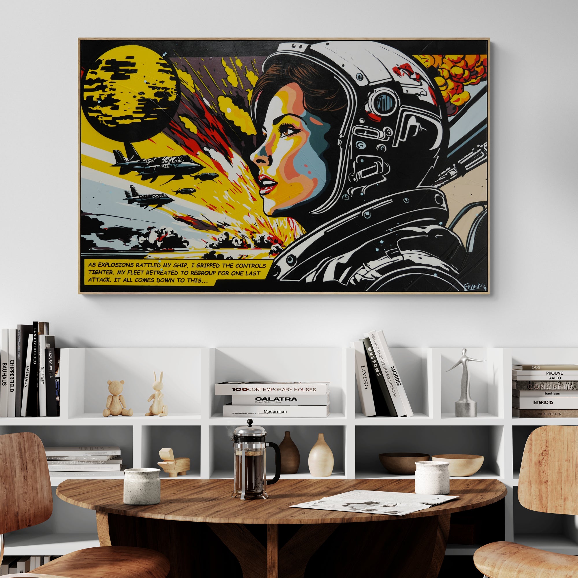 update alt-text with template Gripped 160cm x 100cm Space Classic Pop Art Painting-Urban Pop Art-[Franko_Artist]-[The_Block]-[Dream_Homes]-[ideas]- [Grand_Designs]-Franklin Art Studio