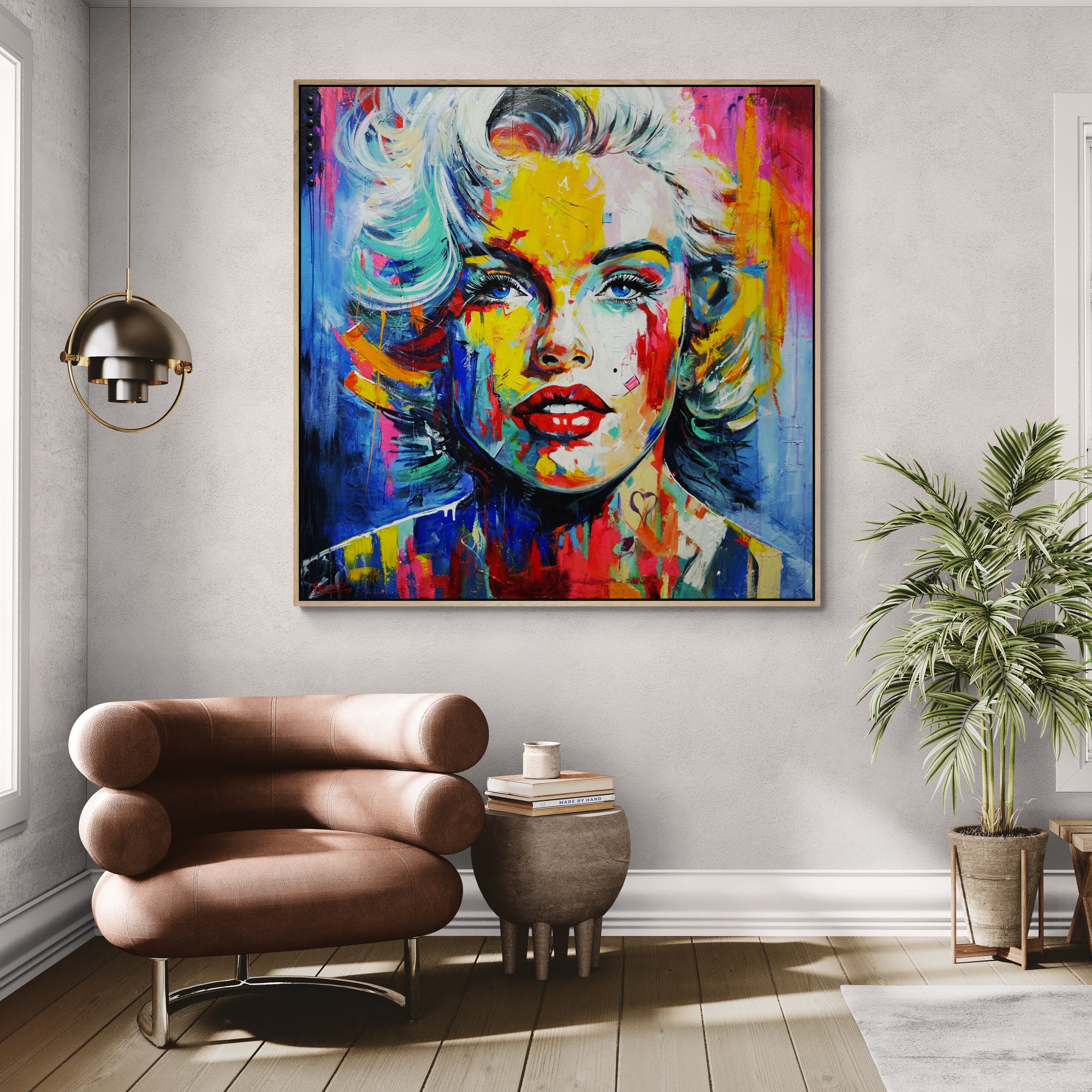 "Her" 120cm x 120cm Abstract Realism Textured Painting FRAME INC (SOLD)