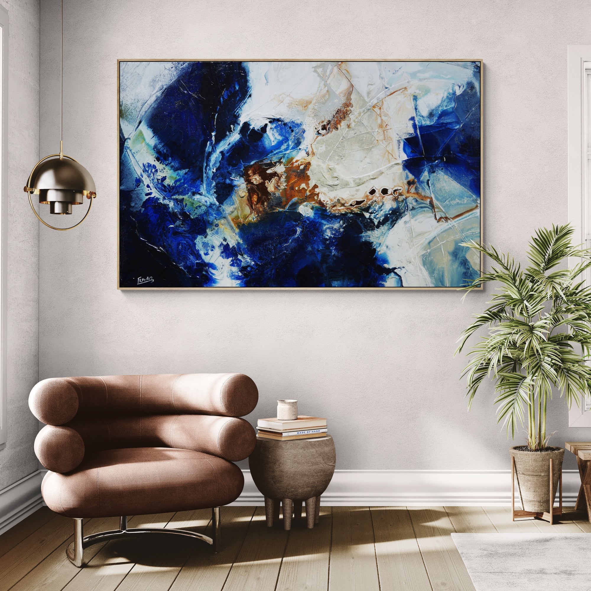 Rust Wave 160cm x 100cm Textured Abstract Painting-Abstract-[Franko_Artist]-[Australian_artist]-[Gold_Coast]-[Brisbane]-[modern]-[contemporary]-[original]-[Large_artwork]-[The_Block]-[Dream_Homes]-[ideas]-[Grand_Designs]-[Art_Lover]-Franklin Art Studio