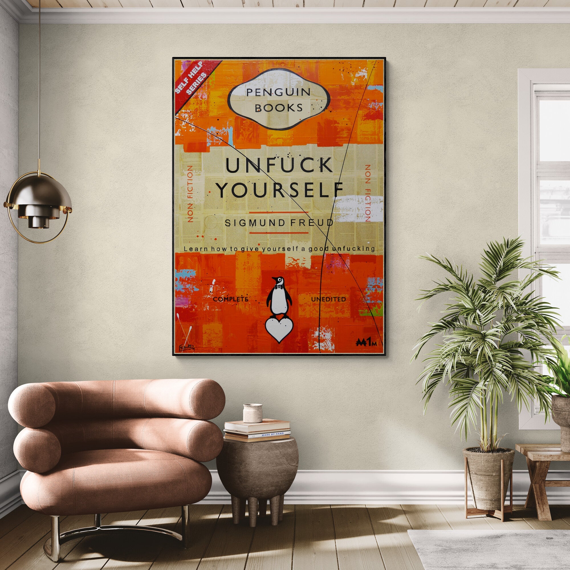 Who Made Who 140cm x 100cm Urban Pop Book Club Painting (SOLD)-book club-[Franko_Artist]-[The_Block]-[Dream_Homes]-[ideas]- [Grand_Designs]-Franklin Art Studio