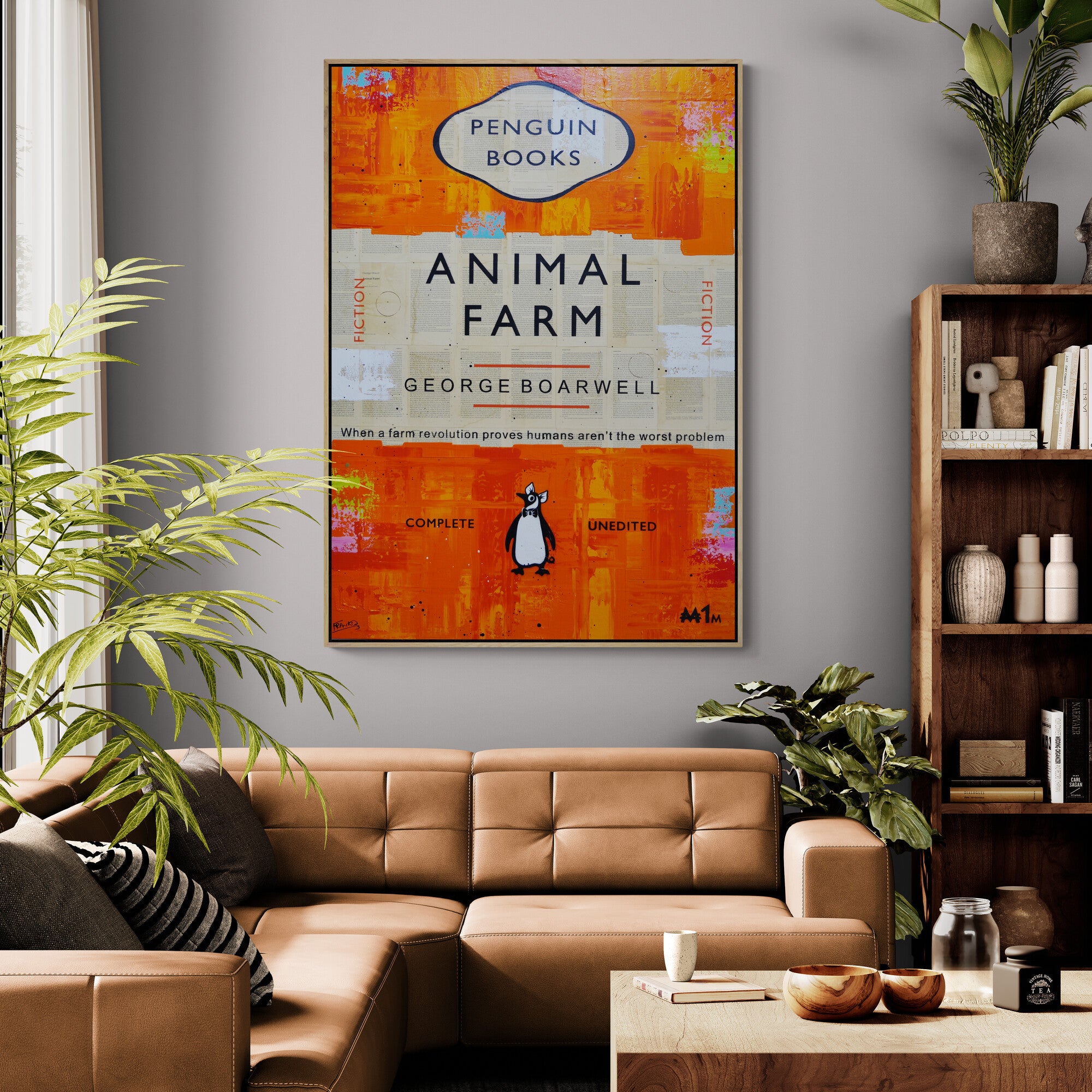 Farming 100cm x 140cm Urban Pop Book Club Painting (SOLD)