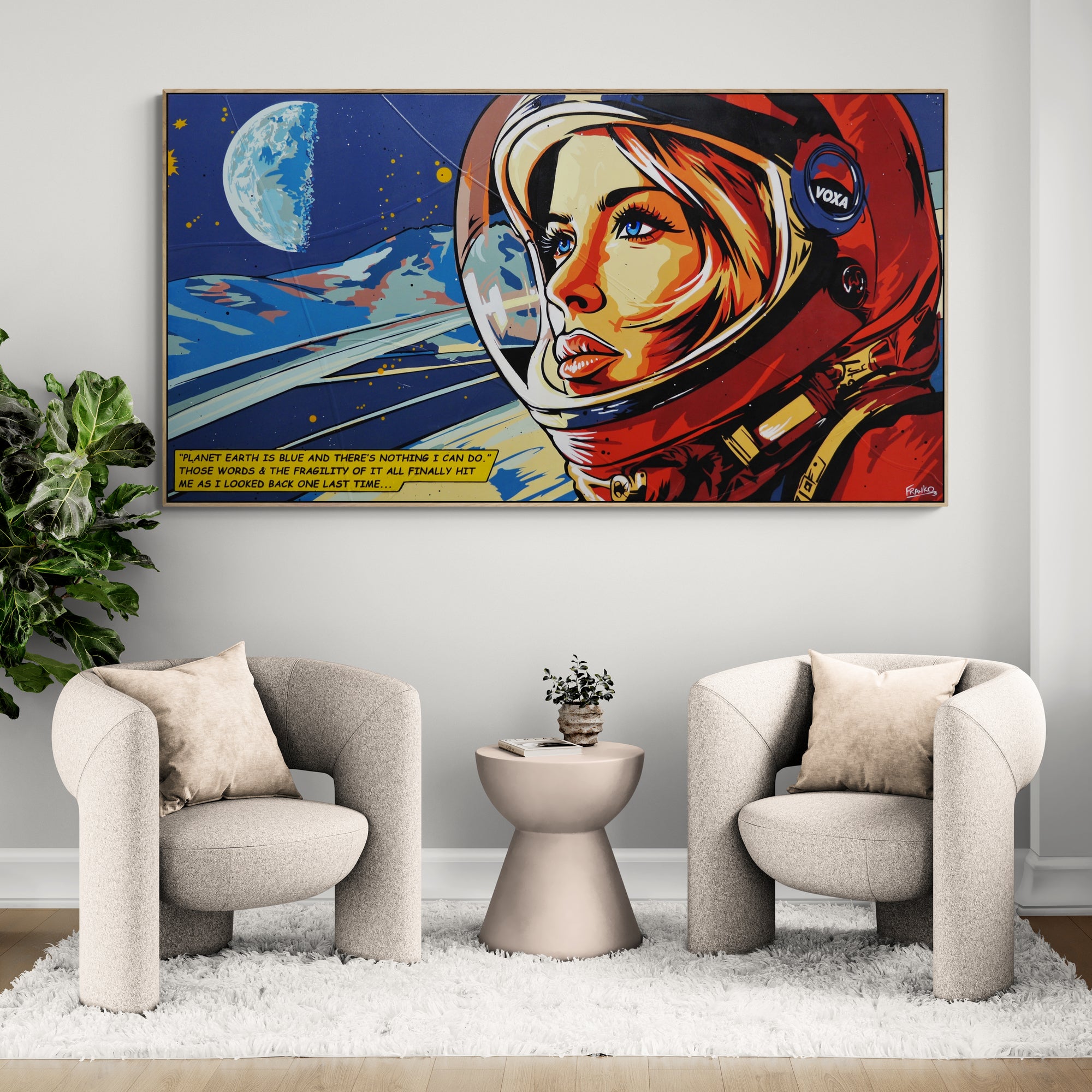 update alt-text with template Reflection 190cm x 100cm Space Classic Pop Art Painting-Urban Pop Art-[Franko_Artist]-[The_Block]-[Dream_Homes]-[ideas]- [Grand_Designs]-Franklin Art Studio