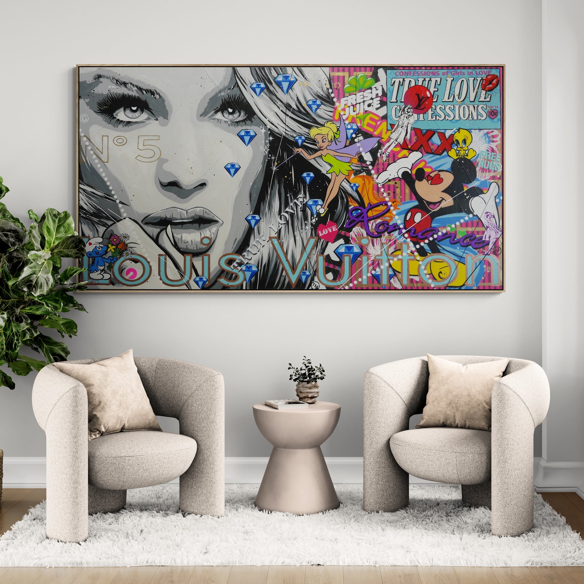 True Love Confessions 190cm x 100cm Textured Urban Pop Art Painting (SOLD)-Urban Pop Art-[Franko_Artist]-[Australian_artist]-[Gold_Coast]-[Brisbane]-[modern]-[contemporary]-[original]-[Large_artwork]-[The_Block]-[Dream_Homes]-[ideas]-[Grand_Designs]-[Art_Lover]-Franklin Art Studio