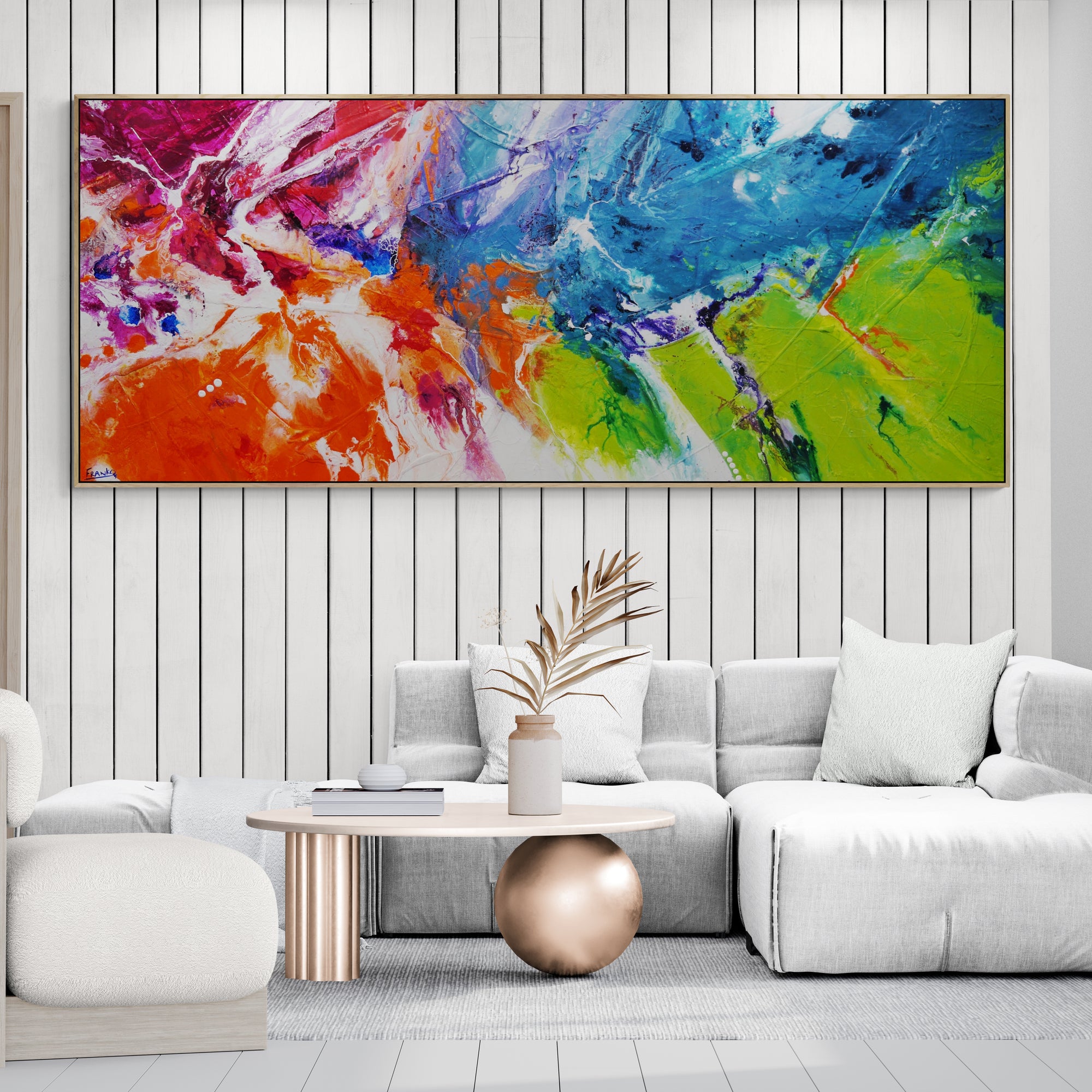 Soda Splash 240cm x 100cm Colourful Textured Abstract Painting-Abstract-[Franko_Artist]-[Australian_artist]-[Gold_Coast]-[Brisbane]-[modern]-[contemporary]-[original]-[Large_artwork]-[The_Block]-[Dream_Homes]-[ideas]-[Grand_Designs]-[Art_Lover]-Franklin Art Studio
