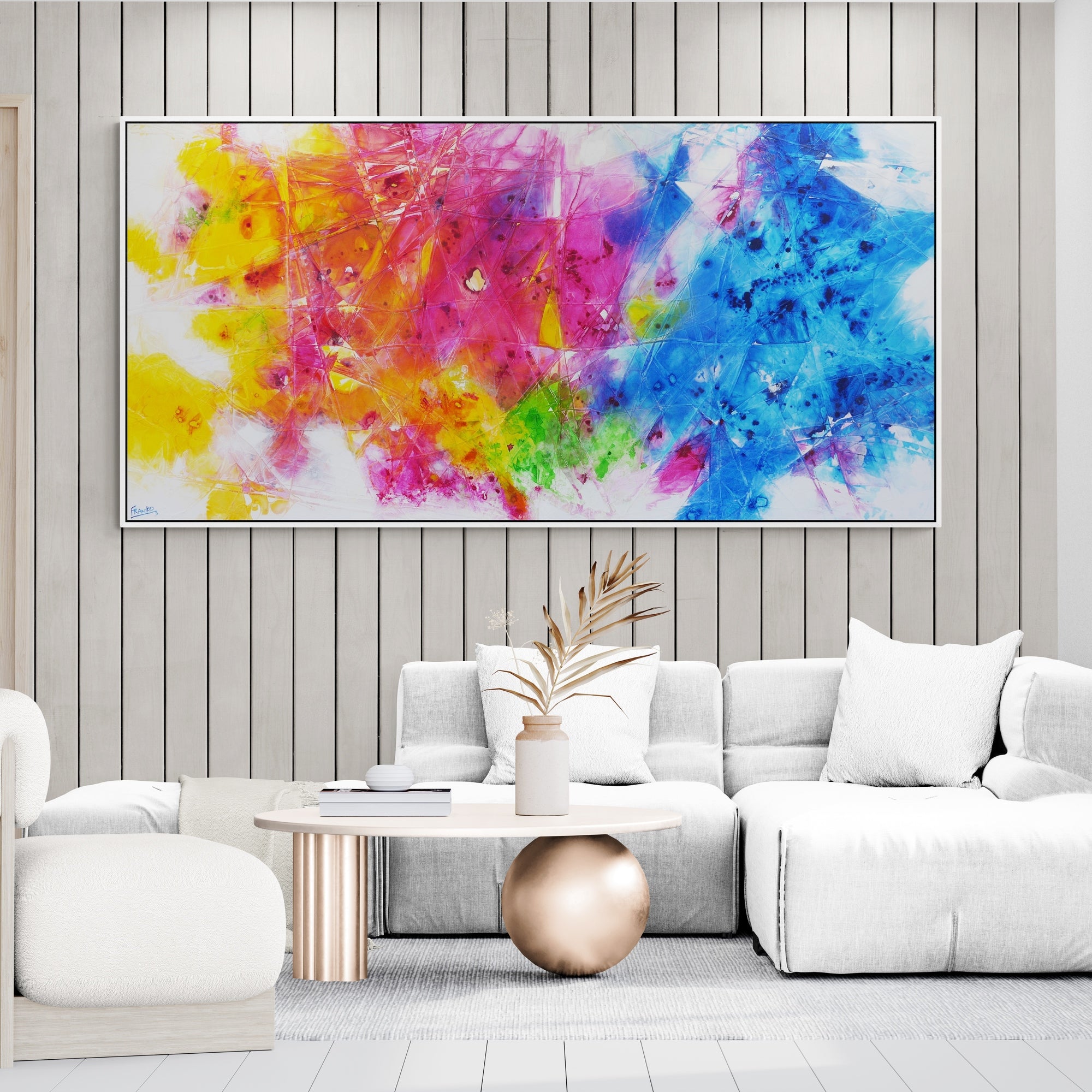 update alt-text with template Colour Diffusion 240cm x 120cm Textured Abstract Painting-Abstract-[Franko_Artist]-[The_Block]-[Dream_Homes]-[ideas]- [Grand_Designs]-Franklin Art Studio