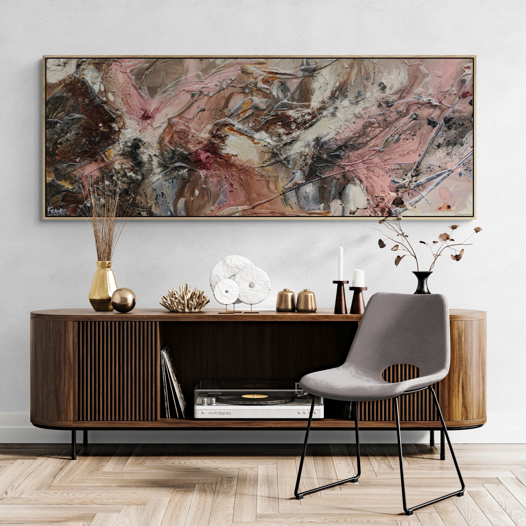 Musk 160cm x 60cm Grey Musk Rusts Textured Abstract Painting (SOLD)-Abstract-[Franko_Artist]-[Australian_artist]-[Gold_Coast]-[Brisbane]-[modern]-[contemporary]-[original]-[Large_artwork]-[The_Block]-[Dream_Homes]-[ideas]-[Grand_Designs]-[Art_Lover]-Franklin Art Studio
