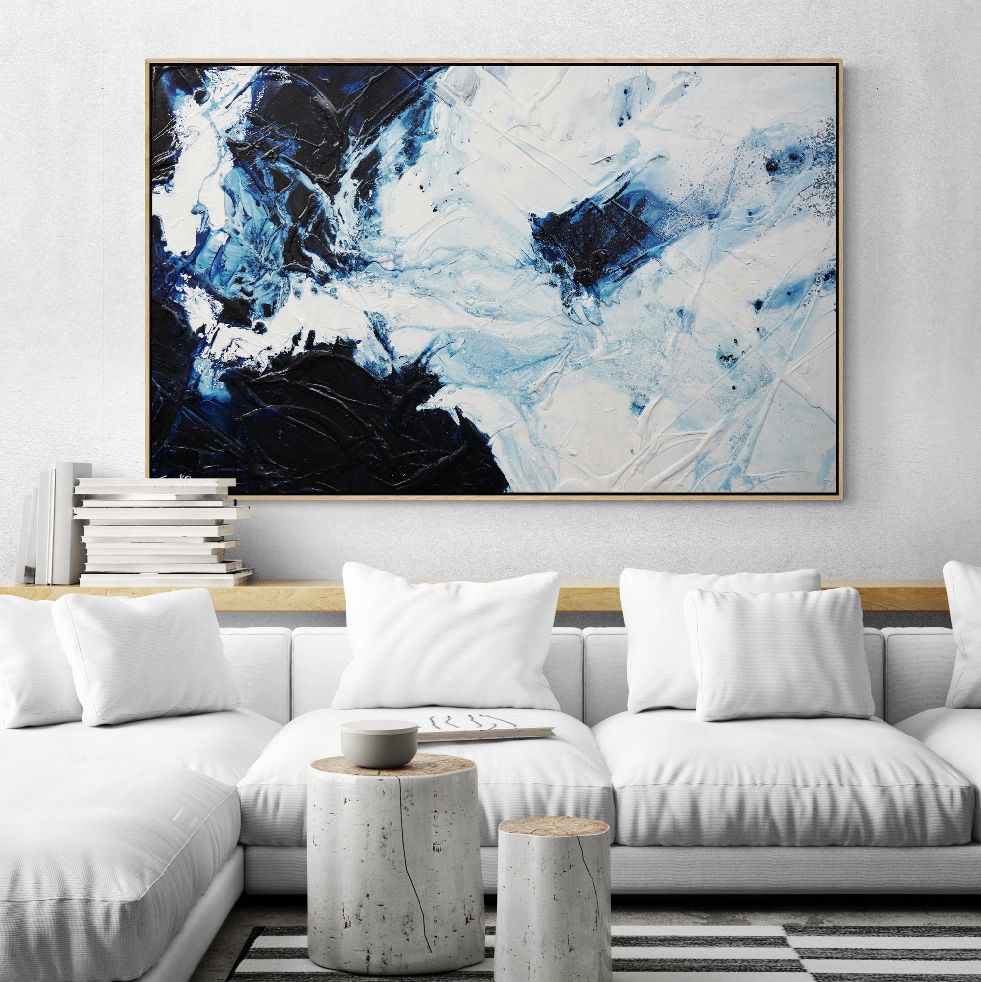 Midnight Sugar 160cm x 100cm Textured Abstract Painting (SOLD)-Abstract-[Franko_Artist]-[Australian_artist]-[Gold_Coast]-[Brisbane]-[modern]-[contemporary]-[original]-[Large_artwork]-[The_Block]-[Dream_Homes]-[ideas]-[Grand_Designs]-[Art_Lover]-Franklin Art Studio
