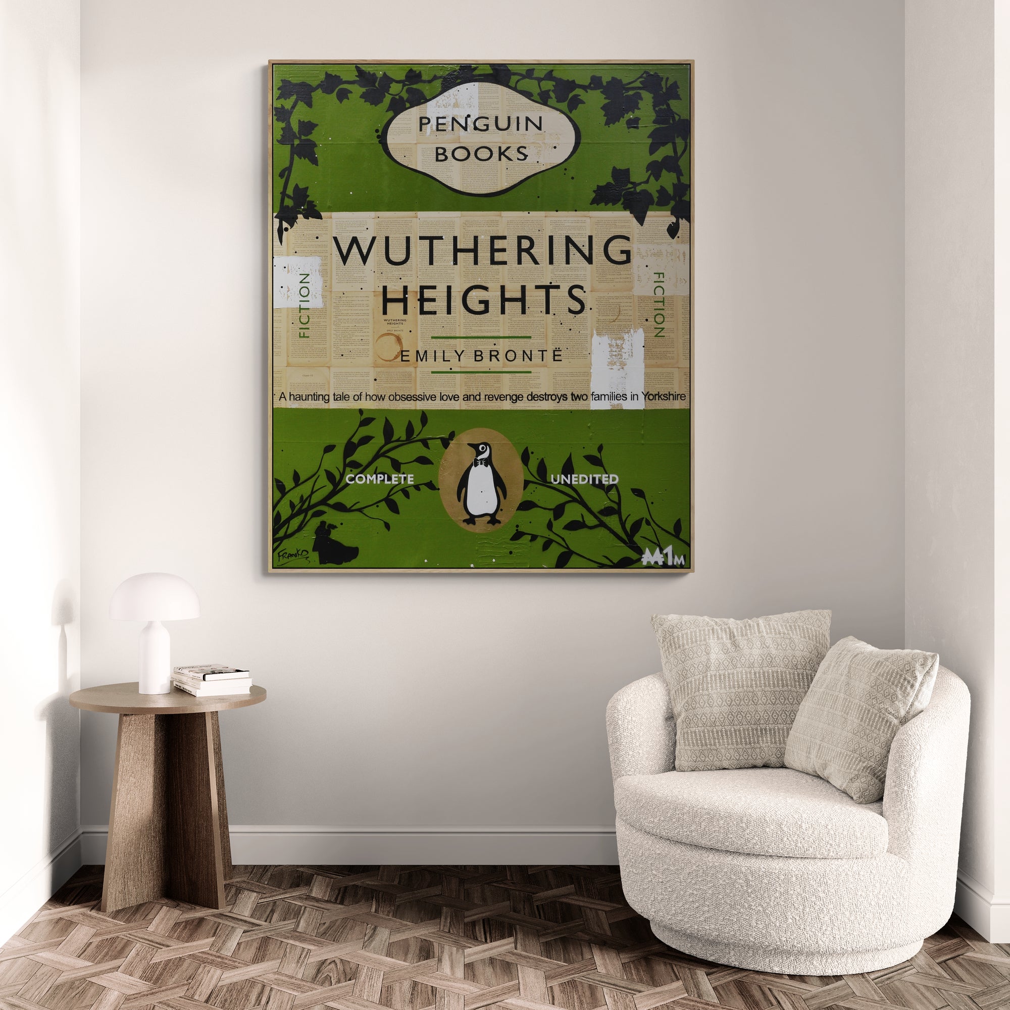 The Heights 100cm x 140cm Urban Pop Book Club Painting (SOLD)-book club-[Franko_Artist]-[Australian_artist]-[Gold_Coast]-[Brisbane]-[modern]-[contemporary]-[original]-[Large_artwork]-[The_Block]-[Dream_Homes]-[ideas]-[Grand_Designs]-[Art_Lover]-Franklin Art Studio