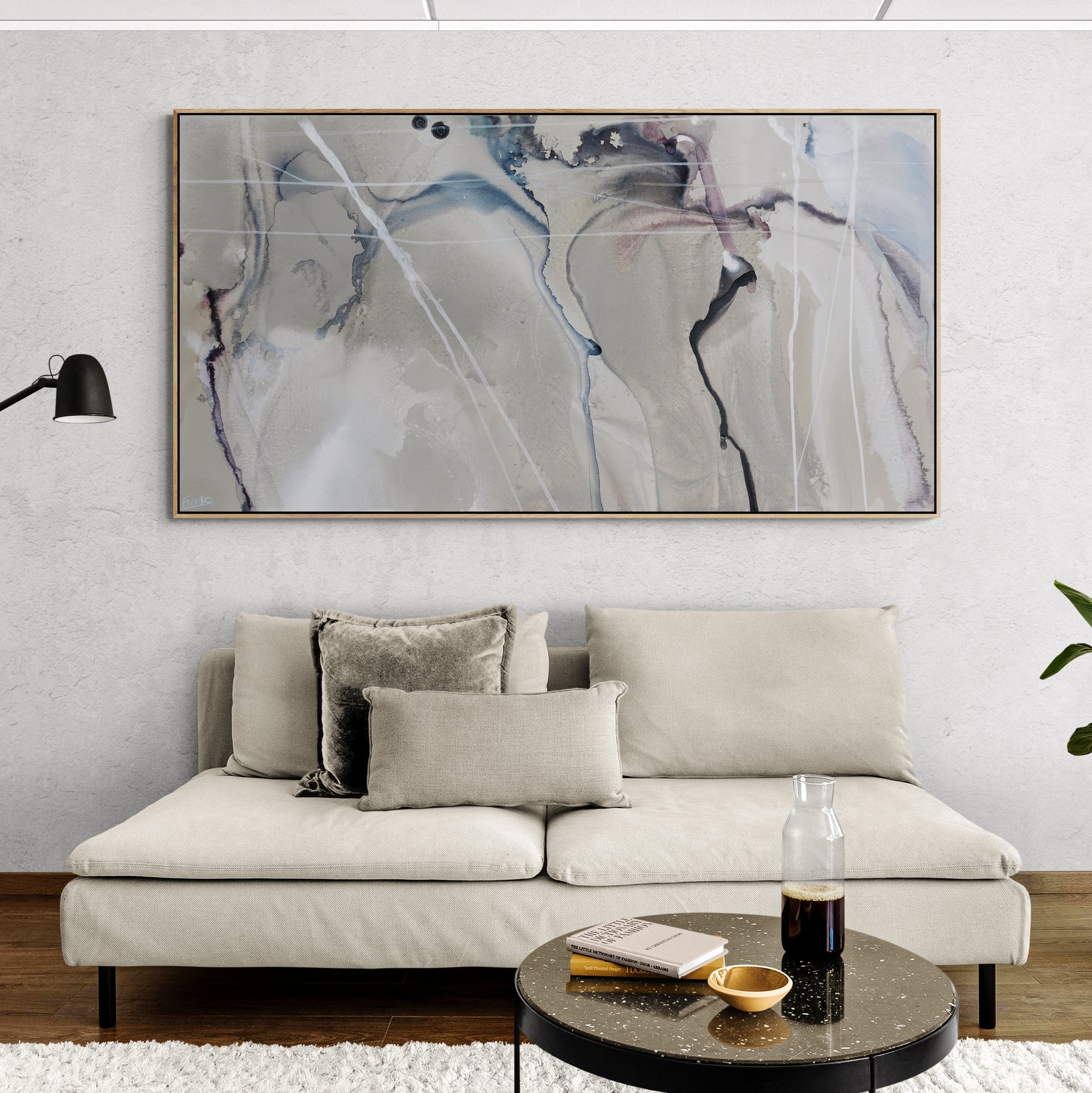 Refined 446 190cm x 100cm Blended Ink Abstract Painting-Abstract-[Franko_Artist]-[Australian_artist]-[Gold_Coast]-[Brisbane]-[modern]-[contemporary]-[original]-[Large_artwork]-[The_Block]-[Dream_Homes]-[ideas]-[Grand_Designs]-[Art_Lover]-Franklin Art Studio