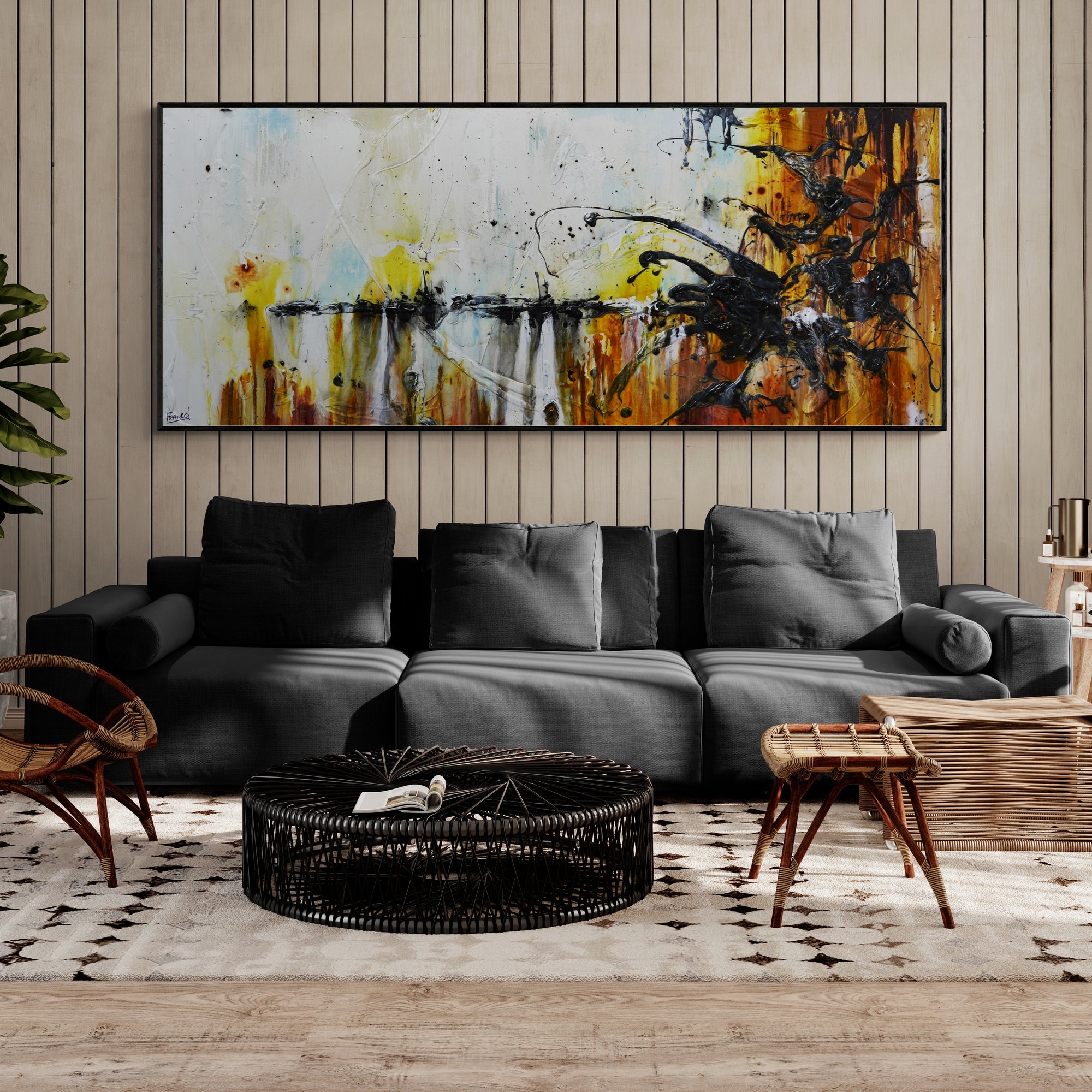 Oxide Sky 240cm x 100cm White Rust Blue Ochre Textured Abstract Painting-Abstract-[Franko_Artist]-[Australian_artist]-[Gold_Coast]-[Brisbane]-[modern]-[contemporary]-[original]-[Large_artwork]-[The_Block]-[Dream_Homes]-[ideas]-[Grand_Designs]-[Art_Lover]-Franklin Art Studio