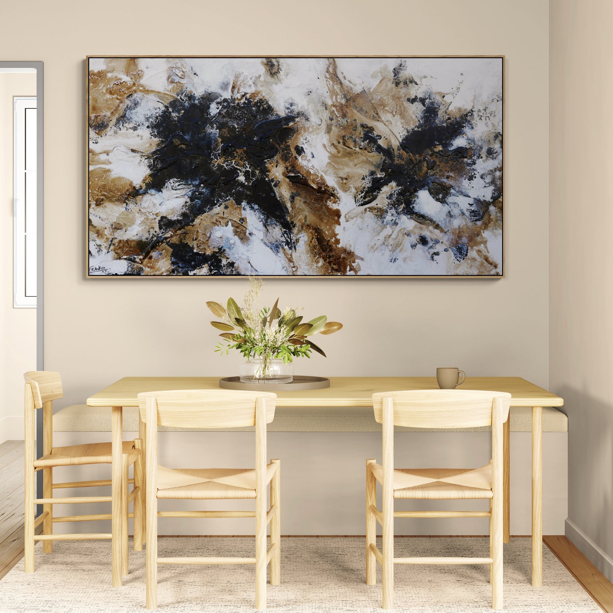 Moon Dust 190cm x 100cm Textured Abstract Painting-Abstract-[Franko_Artist]-[Australian_artist]-[Gold_Coast]-[Brisbane]-[modern]-[contemporary]-[original]-[Large_artwork]-[The_Block]-[Dream_Homes]-[ideas]-[Grand_Designs]-[Art_Lover]-Franklin Art Studio