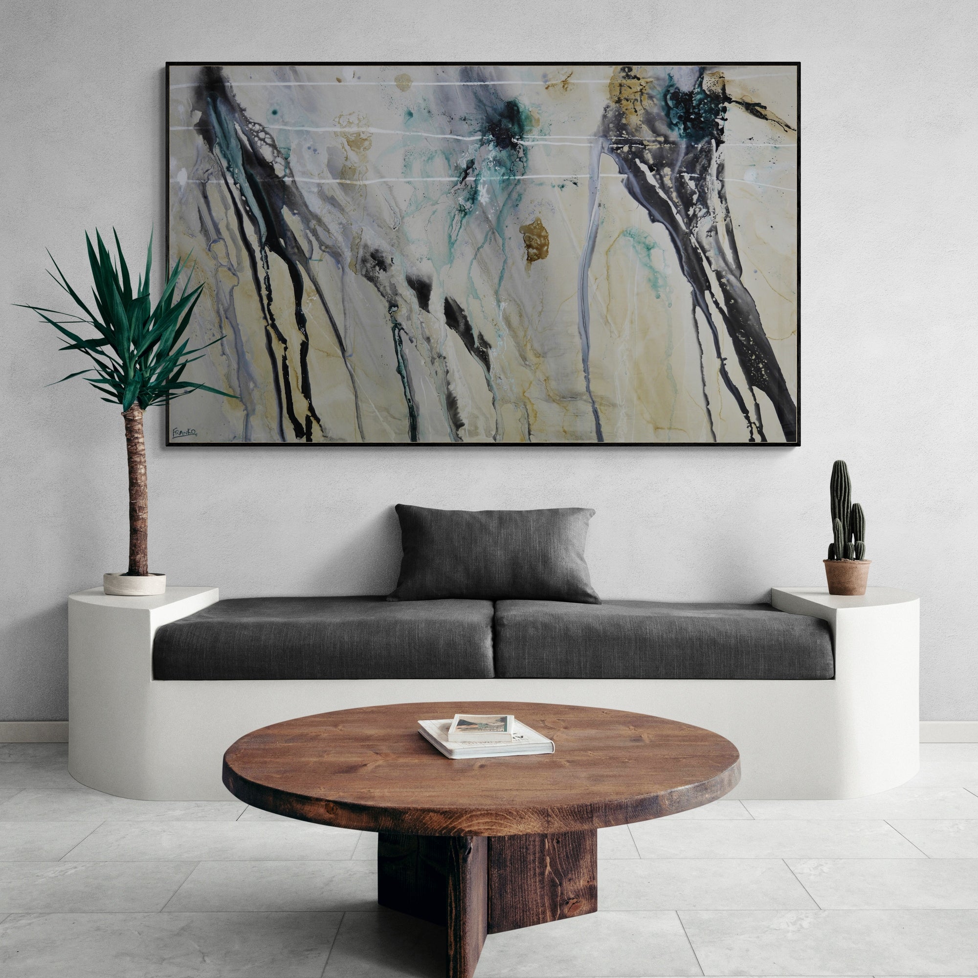 Refined 57 200cm x 120cm Blended Ink Abstract Painting-Abstract-[Franko_Artist]-[Australian_artist]-[Gold_Coast]-[Brisbane]-[modern]-[contemporary]-[original]-[Large_artwork]-[The_Block]-[Dream_Homes]-[ideas]-[Grand_Designs]-[Art_Lover]-Franklin Art Studio