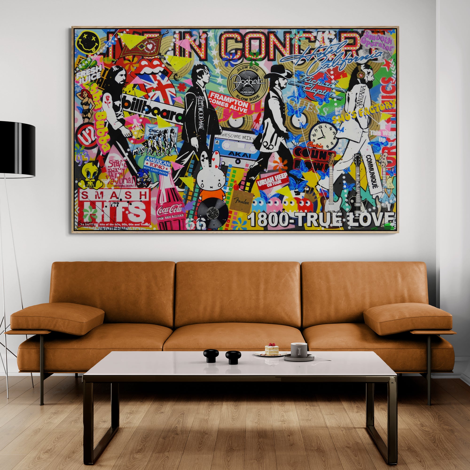 Live In Concert 160cm x 100cm Music Textured Urban Pop Art Painting