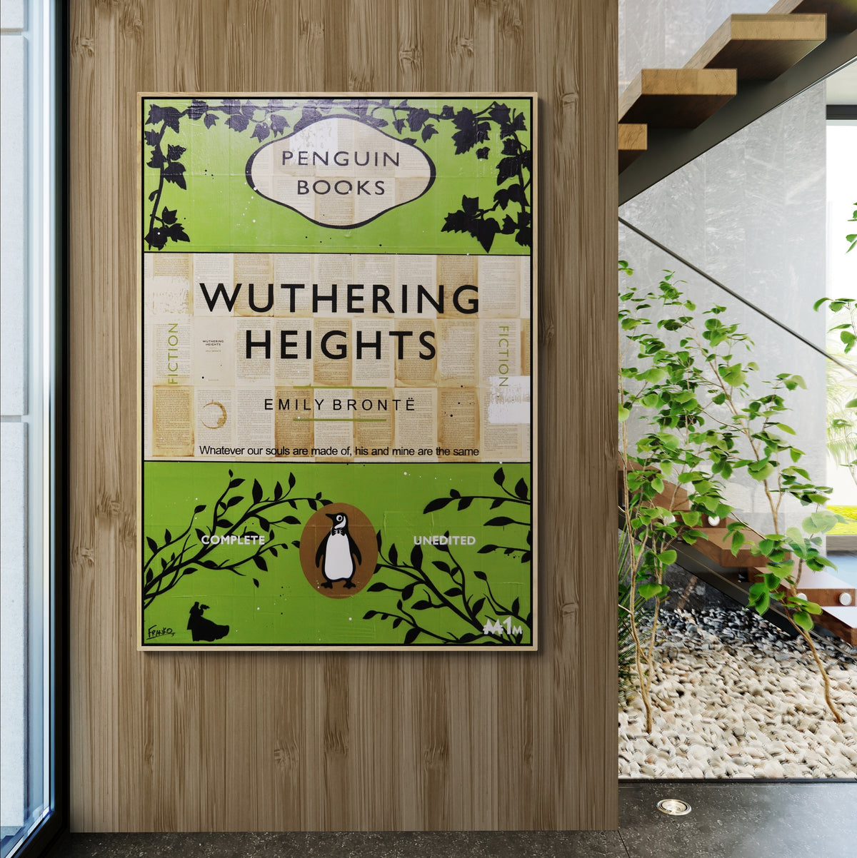 Souls 140cm x 100cm Wuthering Heights Urban Pop Book Club Painting