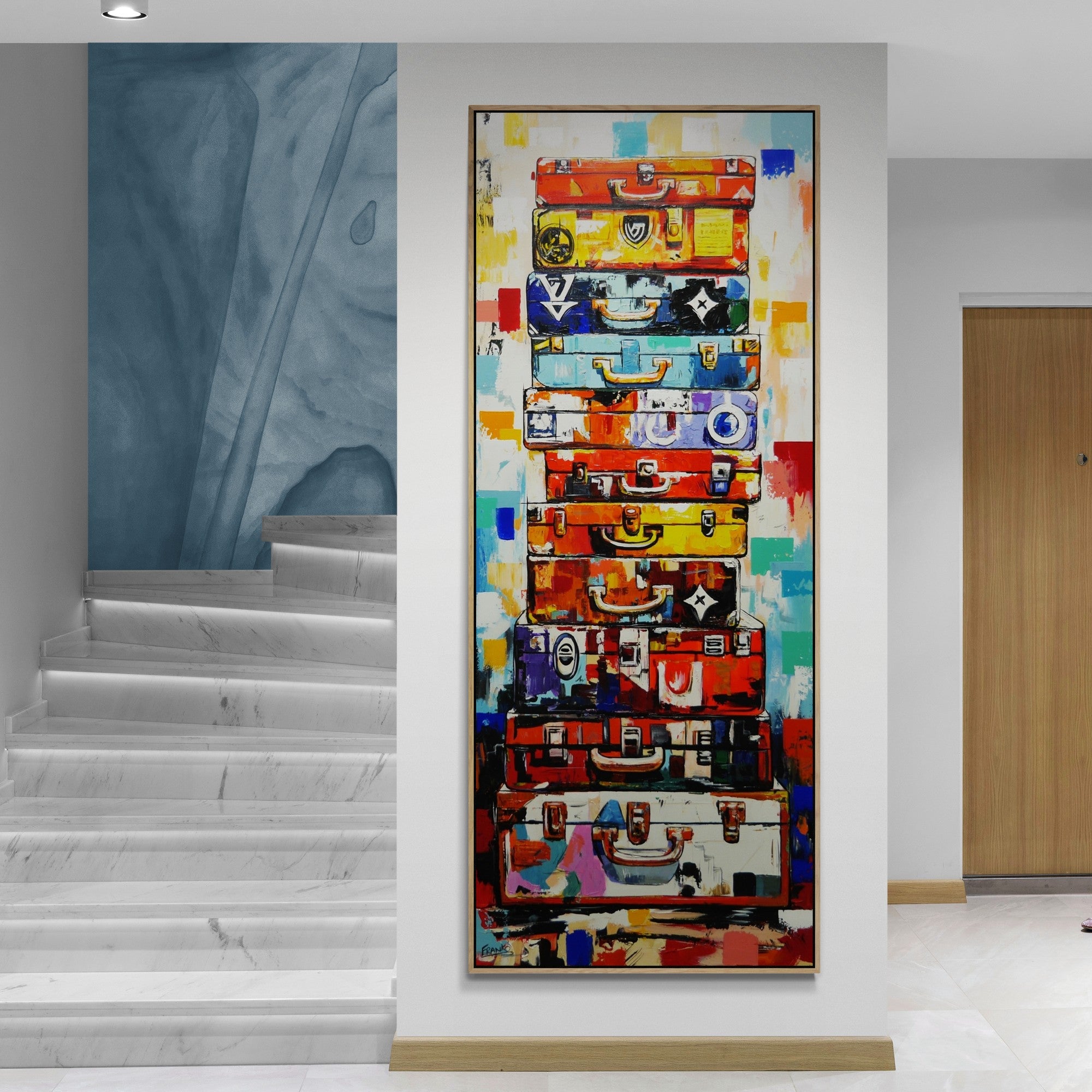 Next Stop 200cm x 80cm Textured Abstract Realism Painting (SOLD)
