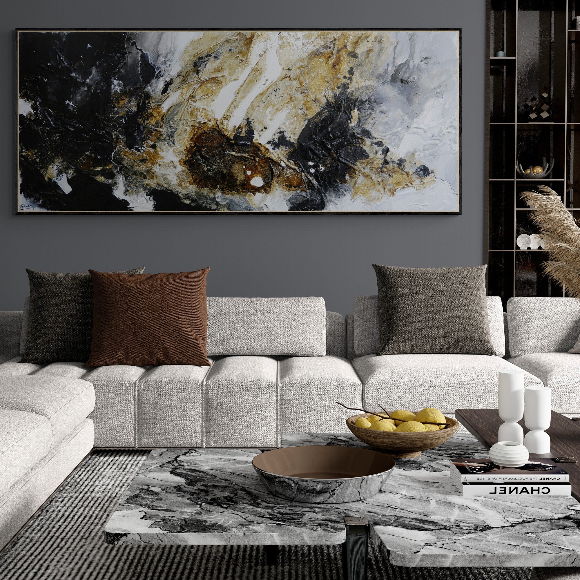 Temptation 240cm x 100cm Textured Abstract Painting (SOLD)