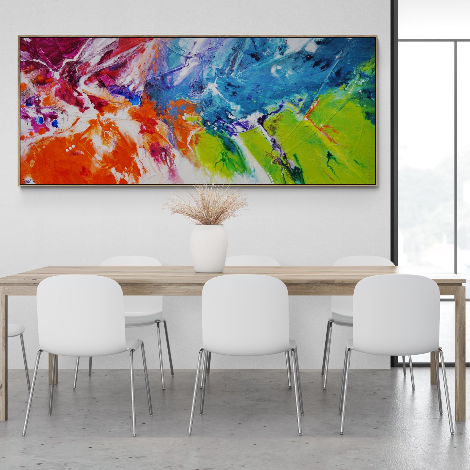 update alt-text with template Soda Splash 240cm x 100cm Colourful Textured Abstract Painting-Abstract-[Franko_Artist]-[The_Block]-[Dream_Homes]-[ideas]- [Grand_Designs]-Franklin Art Studio