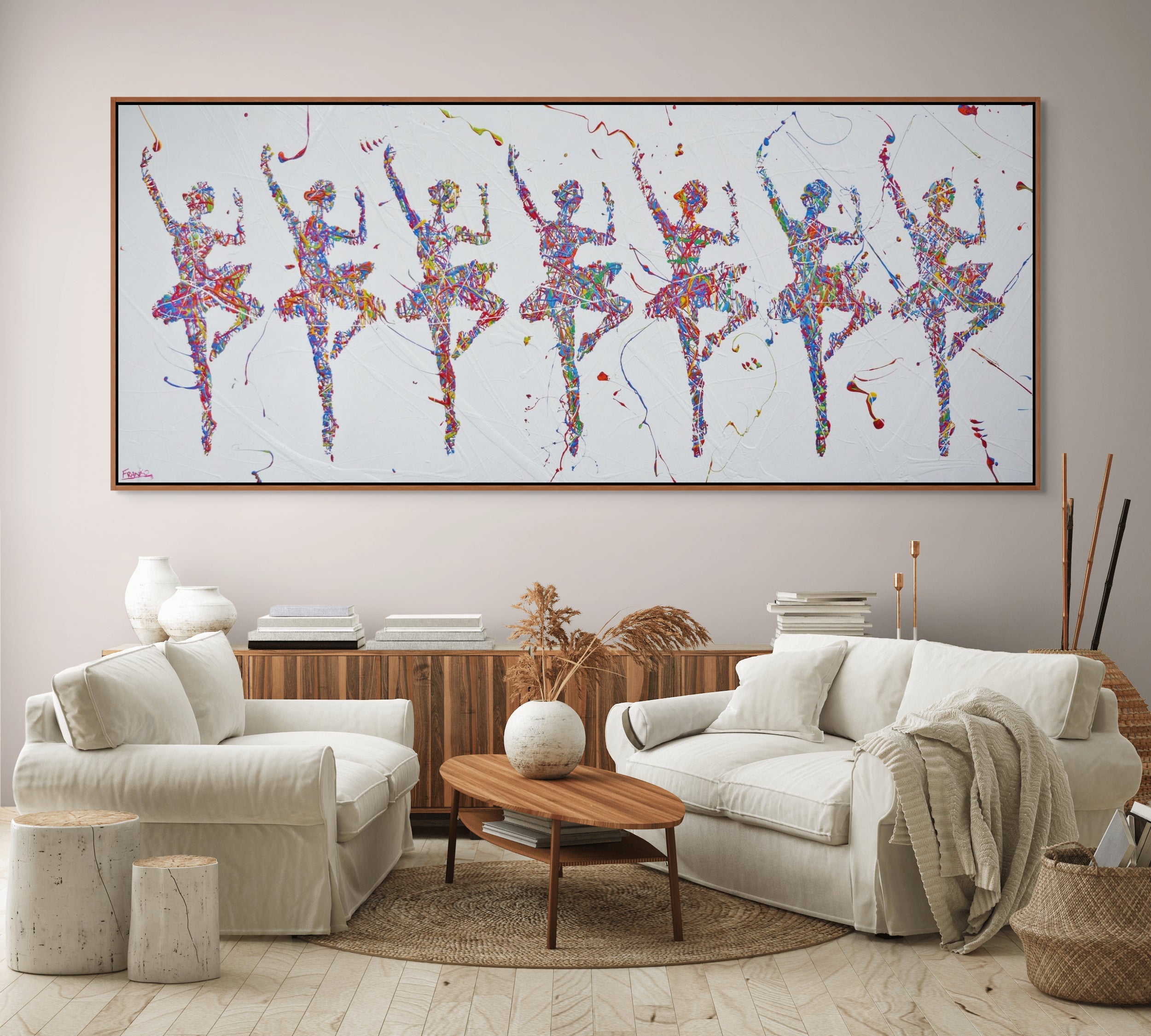 The Nutcracker Seven 240cm x 100cm Ballerina Pop Art Painting