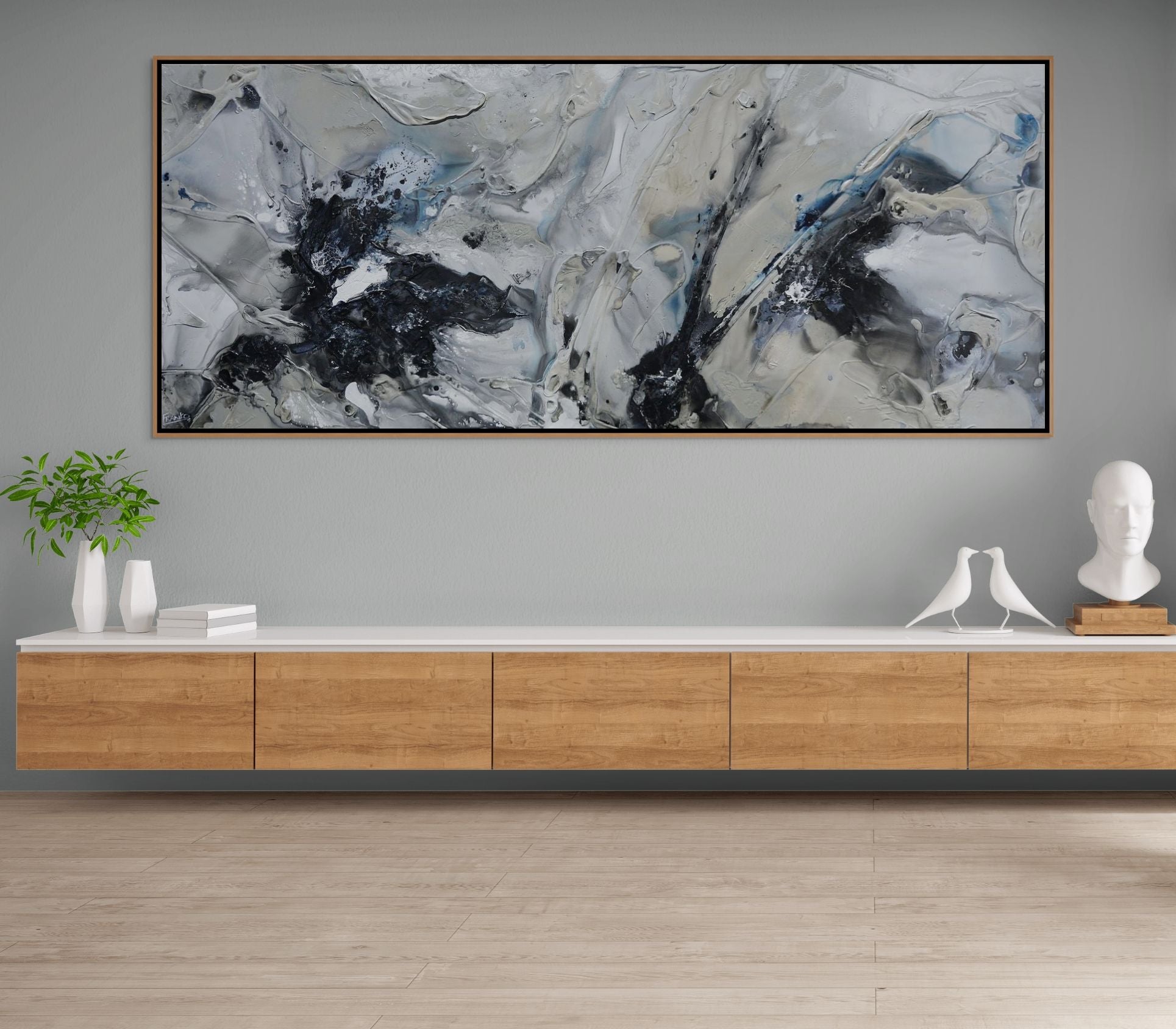 update alt-text with template Shadows 240cm x 100cm Textured Abstract Painting-Abstract-[Franko_Artist]-[The_Block]-[Dream_Homes]-[ideas]- [Grand_Designs]-Franklin Art Studio