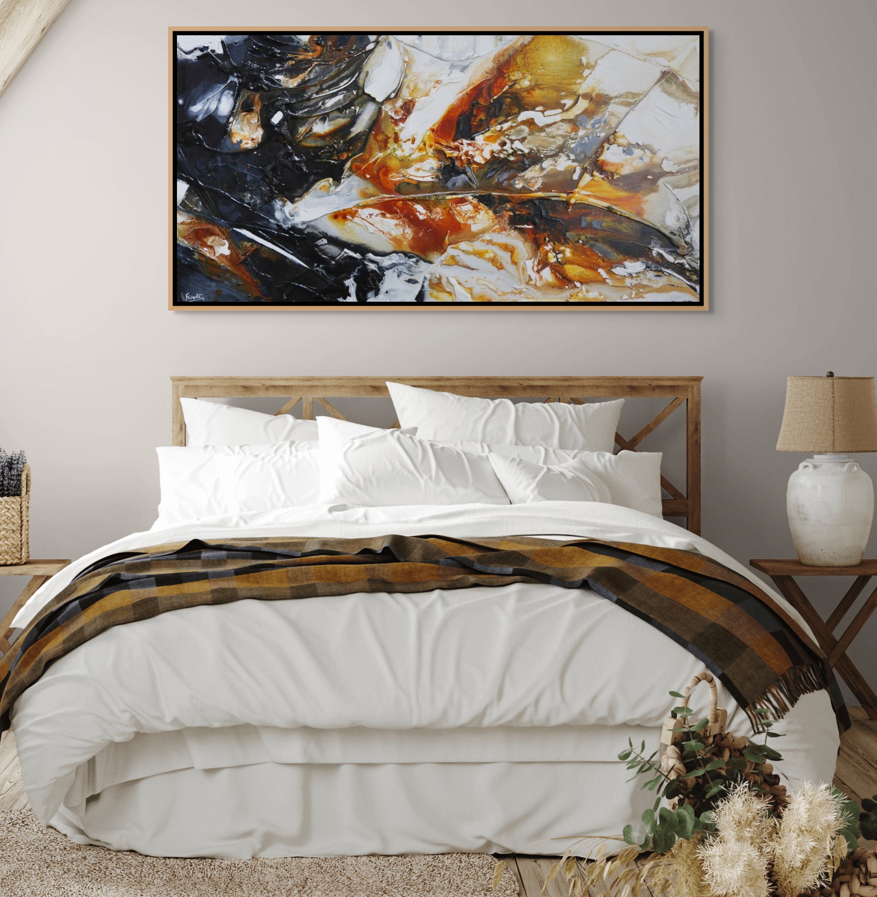 Transact 190cm x 100cm Textured Abstract Painting (SOLD)
