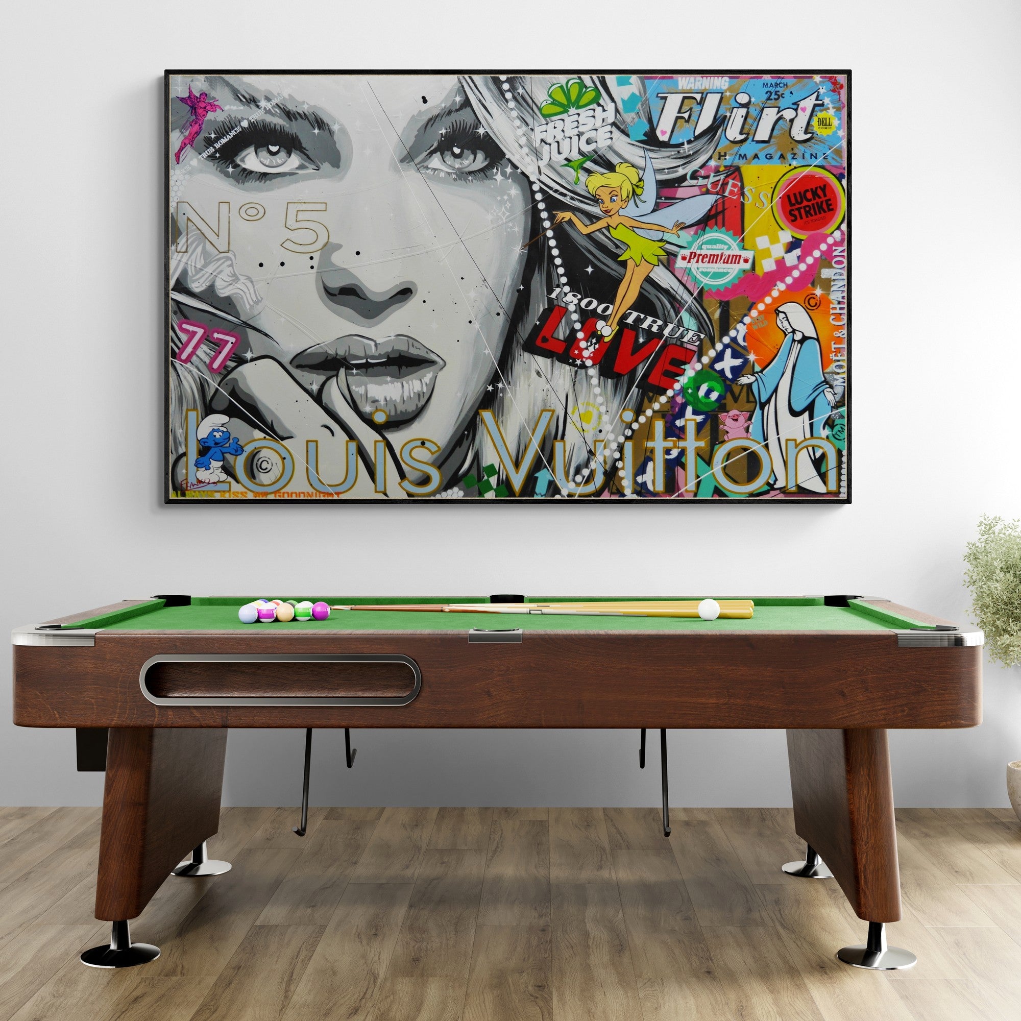 Fairies and Queens 160cm x 100cm Textured Urban Pop Art Painting