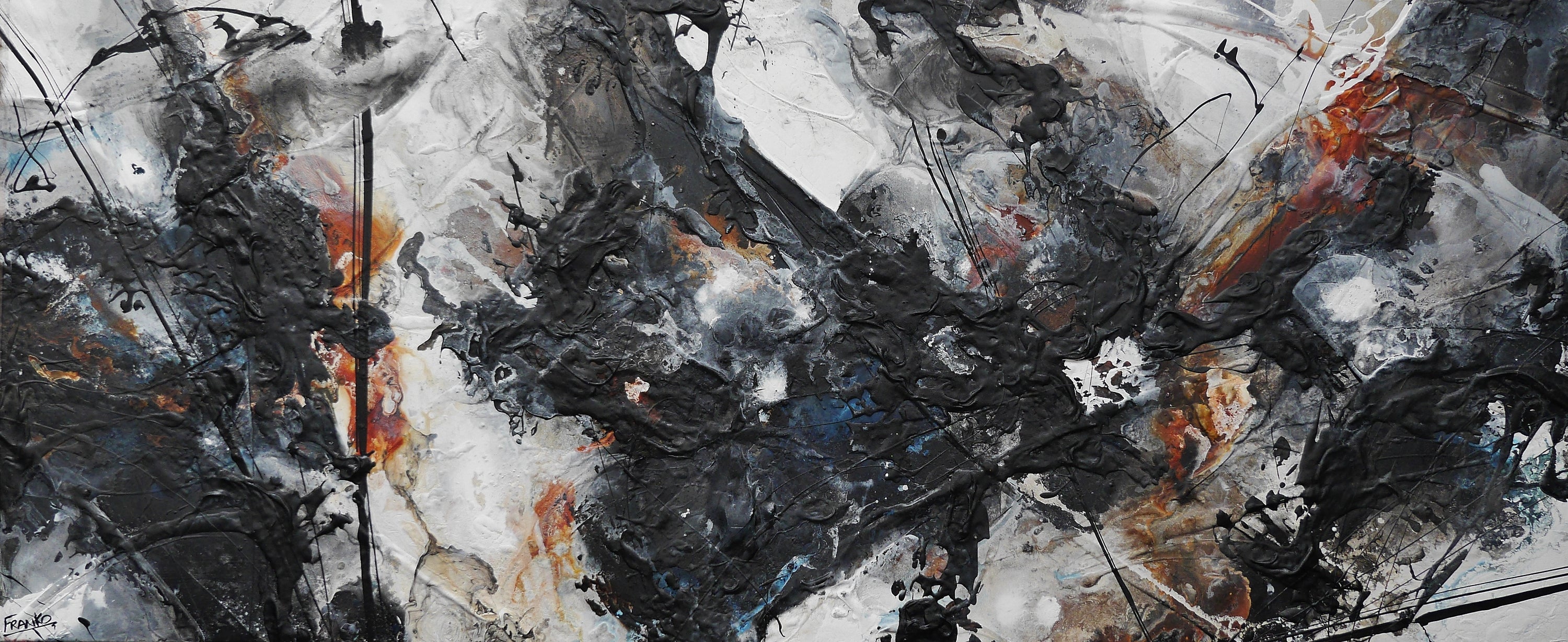 Resonating Energy 240cm x 100cm Textured Abstract Painting-Abstract-[Franko_Artist]-[Australian_artist]-[Gold_Coast]-[Brisbane]-[modern]-[contemporary]-[original]-[Large_artwork]-Franklin Art Studio
