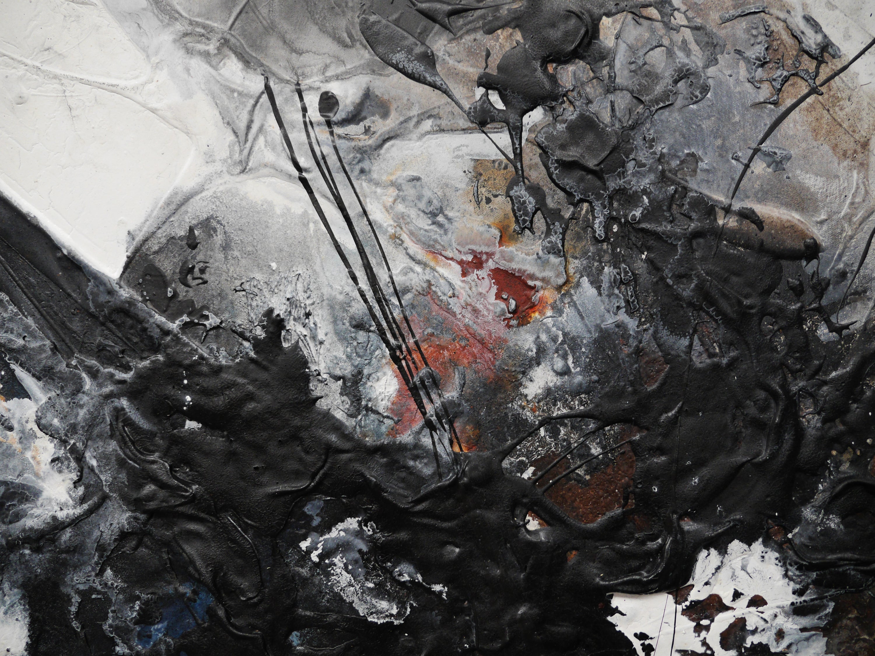 Resonating Energy 240cm x 100cm Textured Abstract Painting