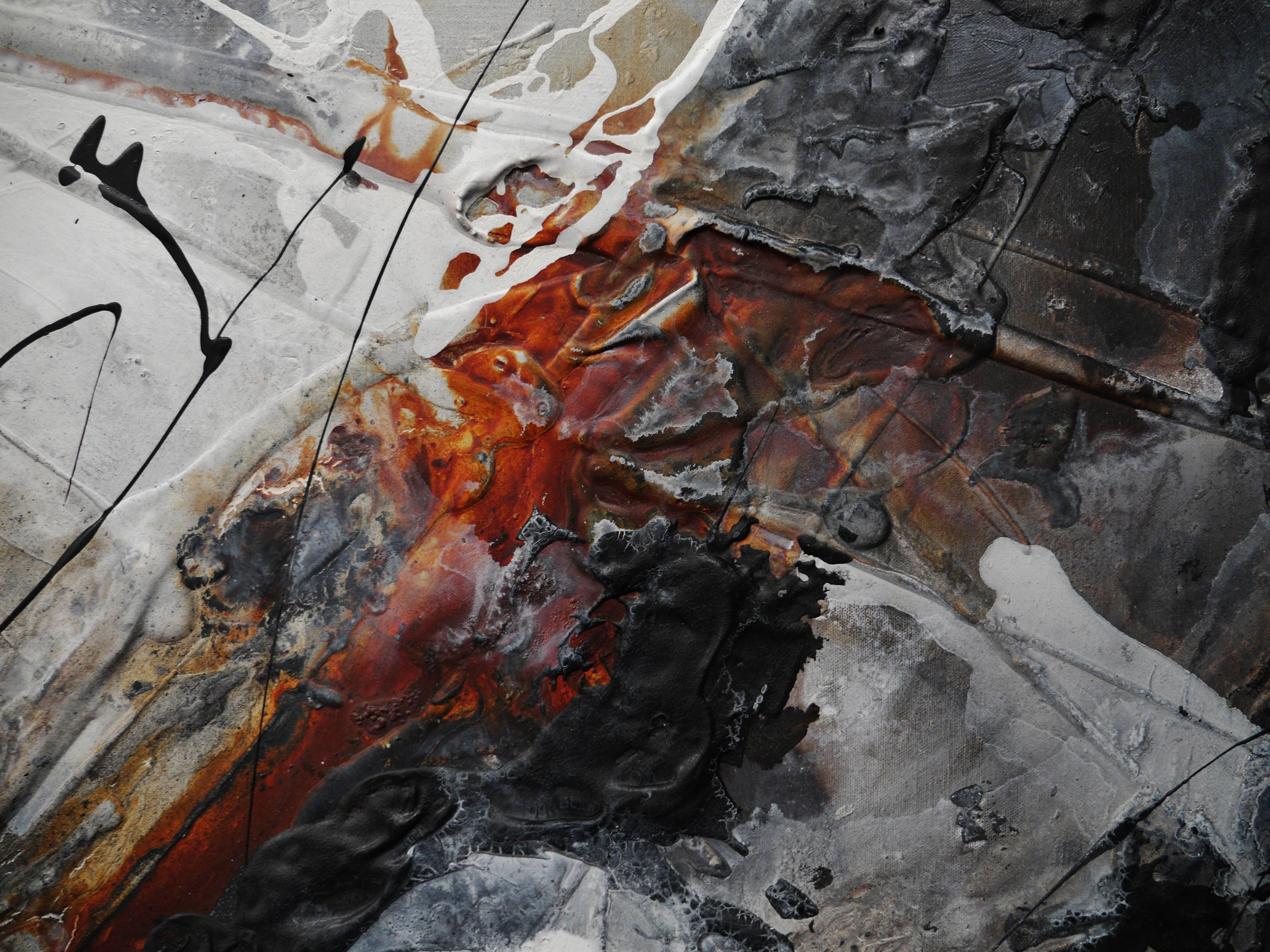 Resonating Energy 240cm x 100cm Textured Abstract Painting