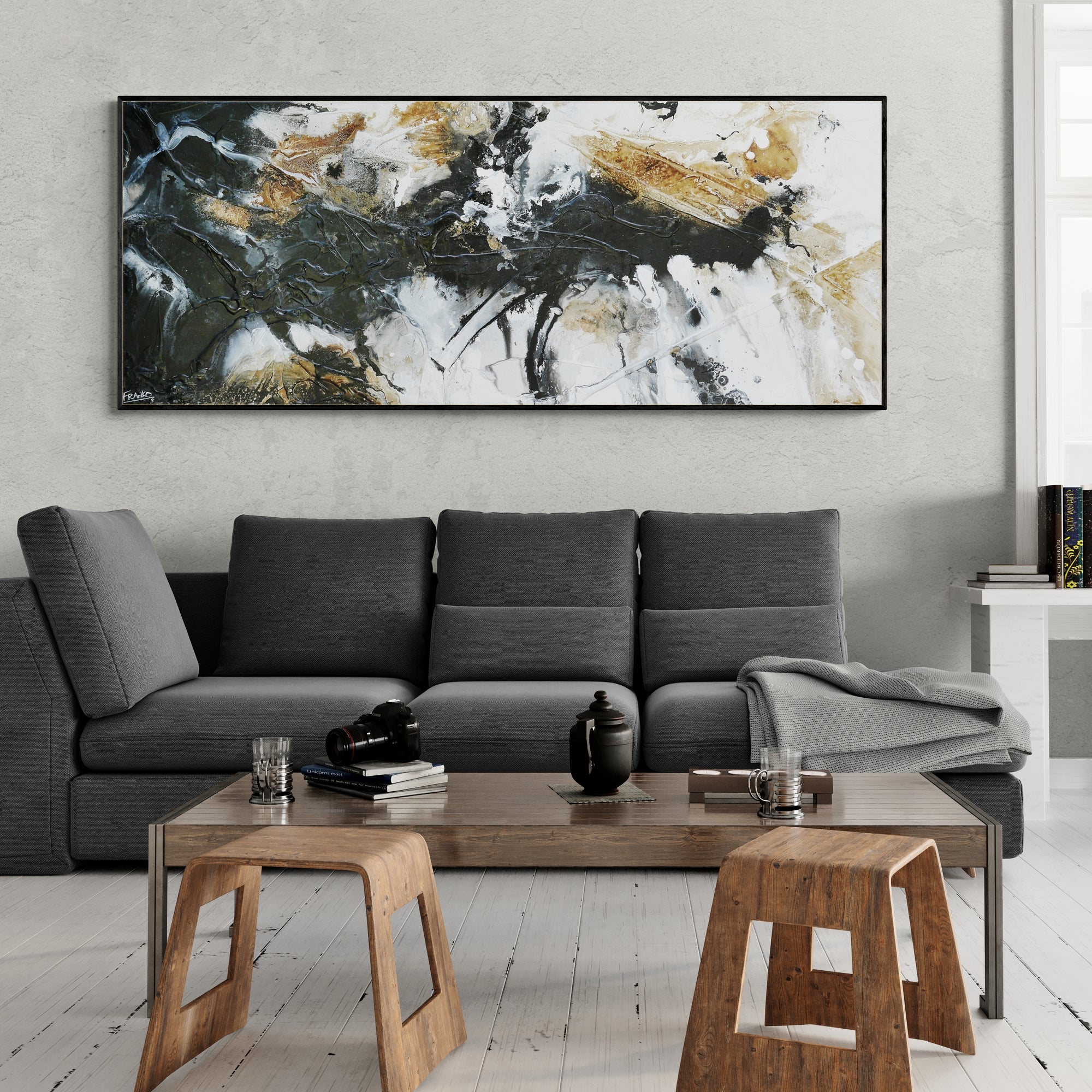 Blaqued Rust 200cm x 80cm Textured Abstract Painting (SOLD)-Abstract-[Franko_Artist]-[Australian_artist]-[Gold_Coast]-[Brisbane]-[modern]-[contemporary]-[original]-[Large_artwork]-[The_Block]-[Dream_Homes]-[ideas]-[Grand_Designs]-[Art_Lover]-Franklin Art Studio
