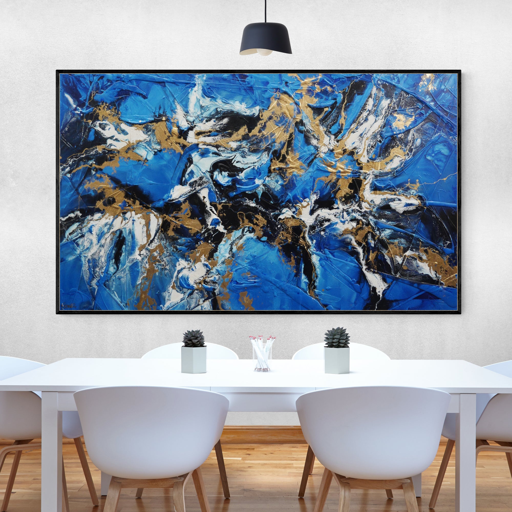 Sapphire Bling 200cm x 120cm Blue Bronze Textured Abstract Painting (SOLD)-Abstract-[Franko_Artist]-[Australian_artist]-[Gold_Coast]-[Brisbane]-[modern]-[contemporary]-[original]-[Large_artwork]-[The_Block]-[Dream_Homes]-[ideas]-[Grand_Designs]-[Art_Lover]-Franklin Art Studio