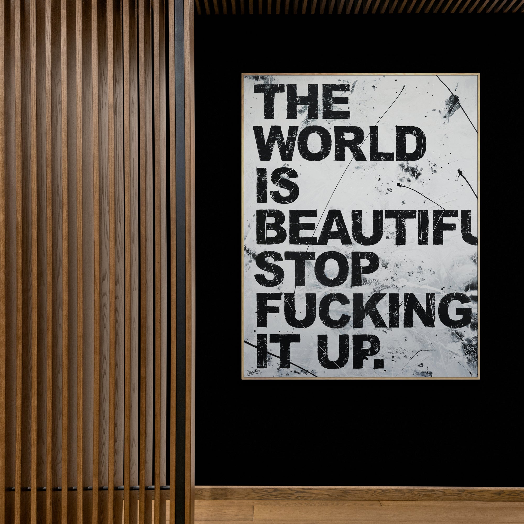 Big Beautiful World 140cm x 180cm Textured Urban Pop Art Painting-Urban Pop Art-[Franko_Artist]-[Australian_artist]-[Gold_Coast]-[Brisbane]-[modern]-[contemporary]-[original]-[Large_artwork]-[The_Block]-[Dream_Homes]-[ideas]-[Grand_Designs]-[Art_Lover]-Franklin Art Studio