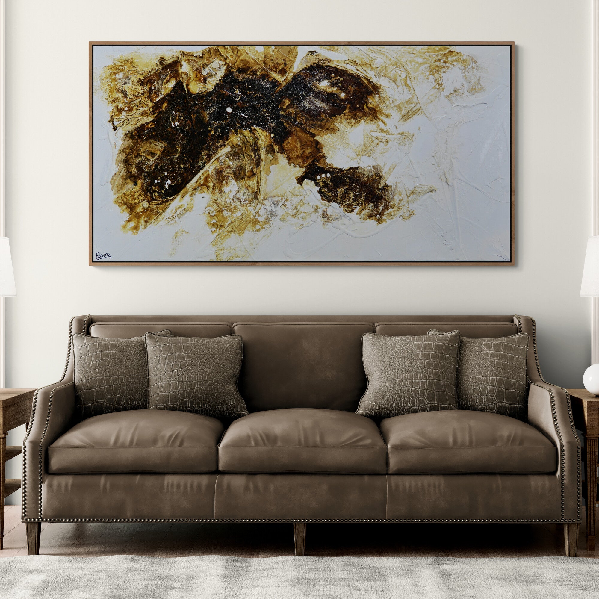 Mystery 190cm x 100cm Textured Abstract Painting
