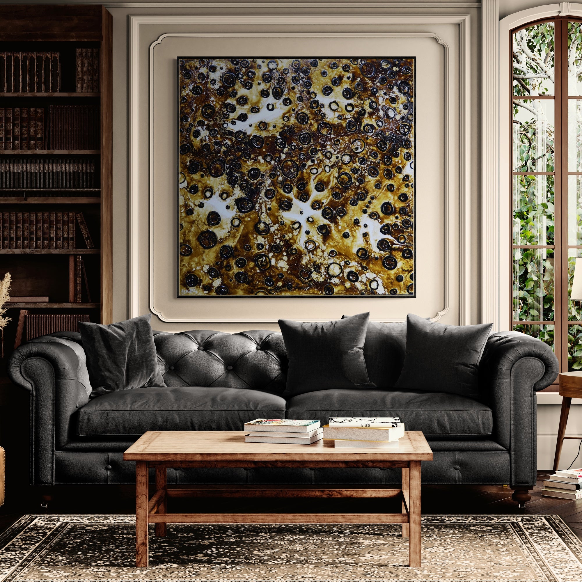 Tribal 120cm x 120cm Textured Abstract Painting