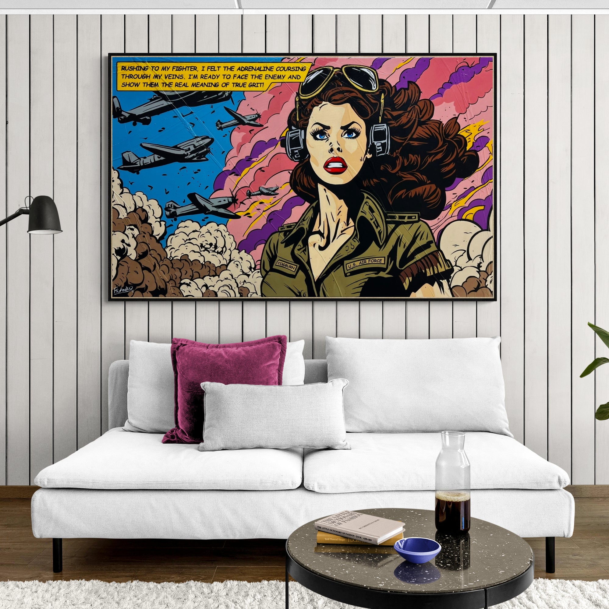 True Grit 160cm x 100cm Heroine Classic Pop Art Painting (SOLD)
