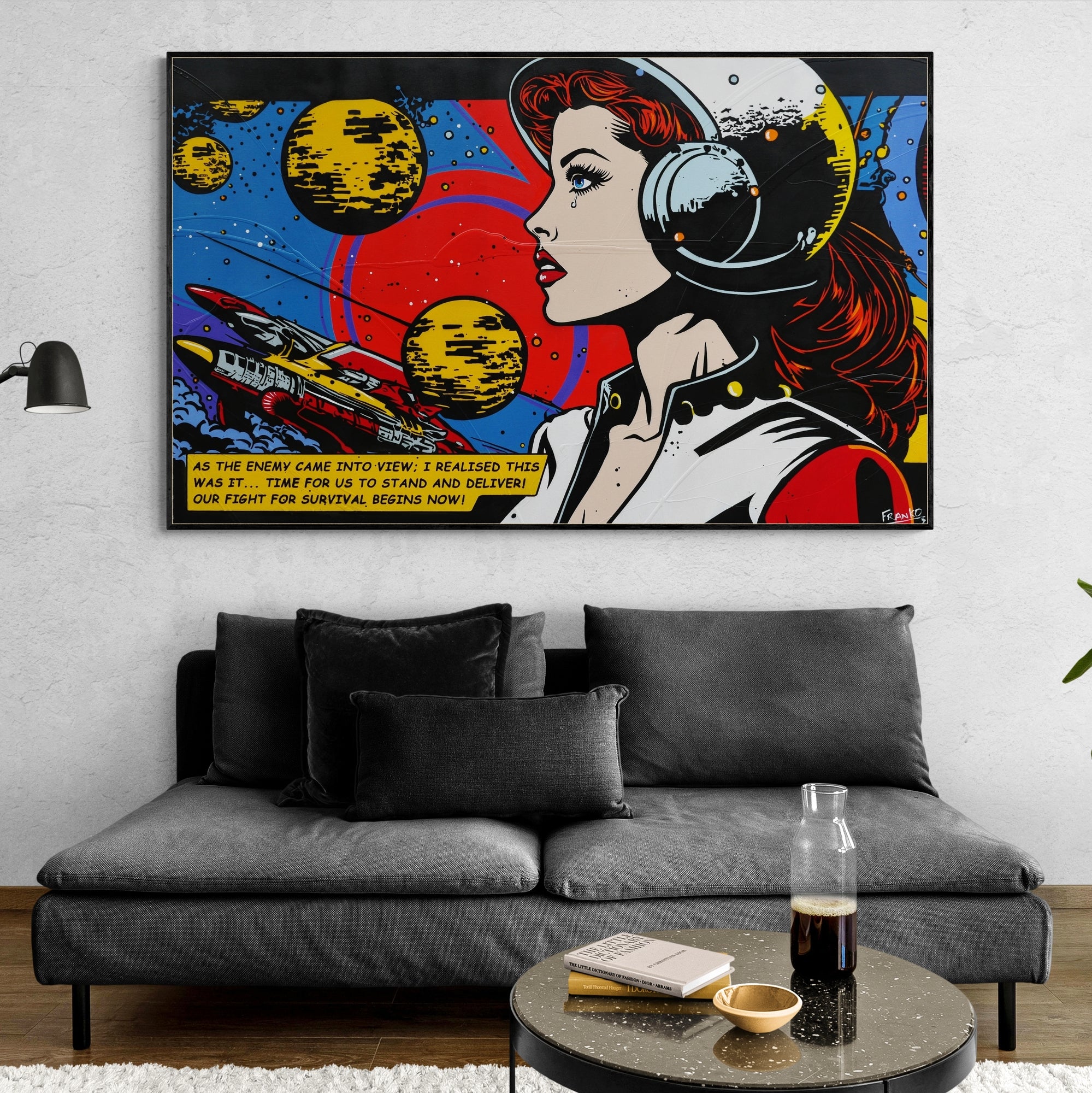 This Was It 160cm x 100cm Space Classic Pop Art Painting-Urban Pop Art-[Franko_Artist]-[Australian_artist]-[Gold_Coast]-[Brisbane]-[modern]-[contemporary]-[original]-[Large_artwork]-[The_Block]-[Dream_Homes]-[ideas]-[Grand_Designs]-[Art_Lover]-Franklin Art Studio