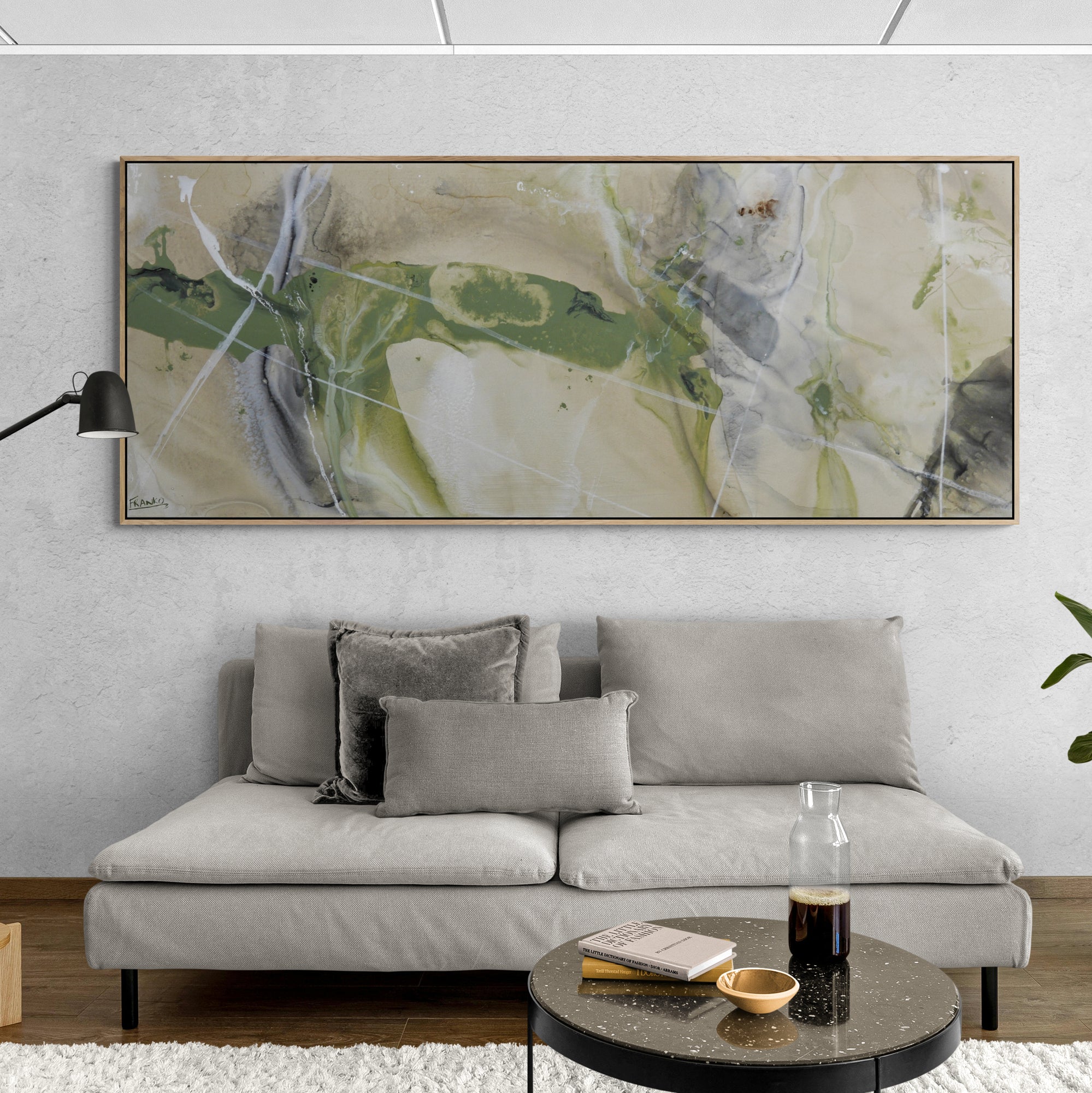 update alt-text with template Refined 828 200cm x 80cm Blended Ink Abstract Painting-Abstract-[Franko_Artist]-[The_Block]-[Dream_Homes]-[ideas]- [Grand_Designs]-Franklin Art Studio