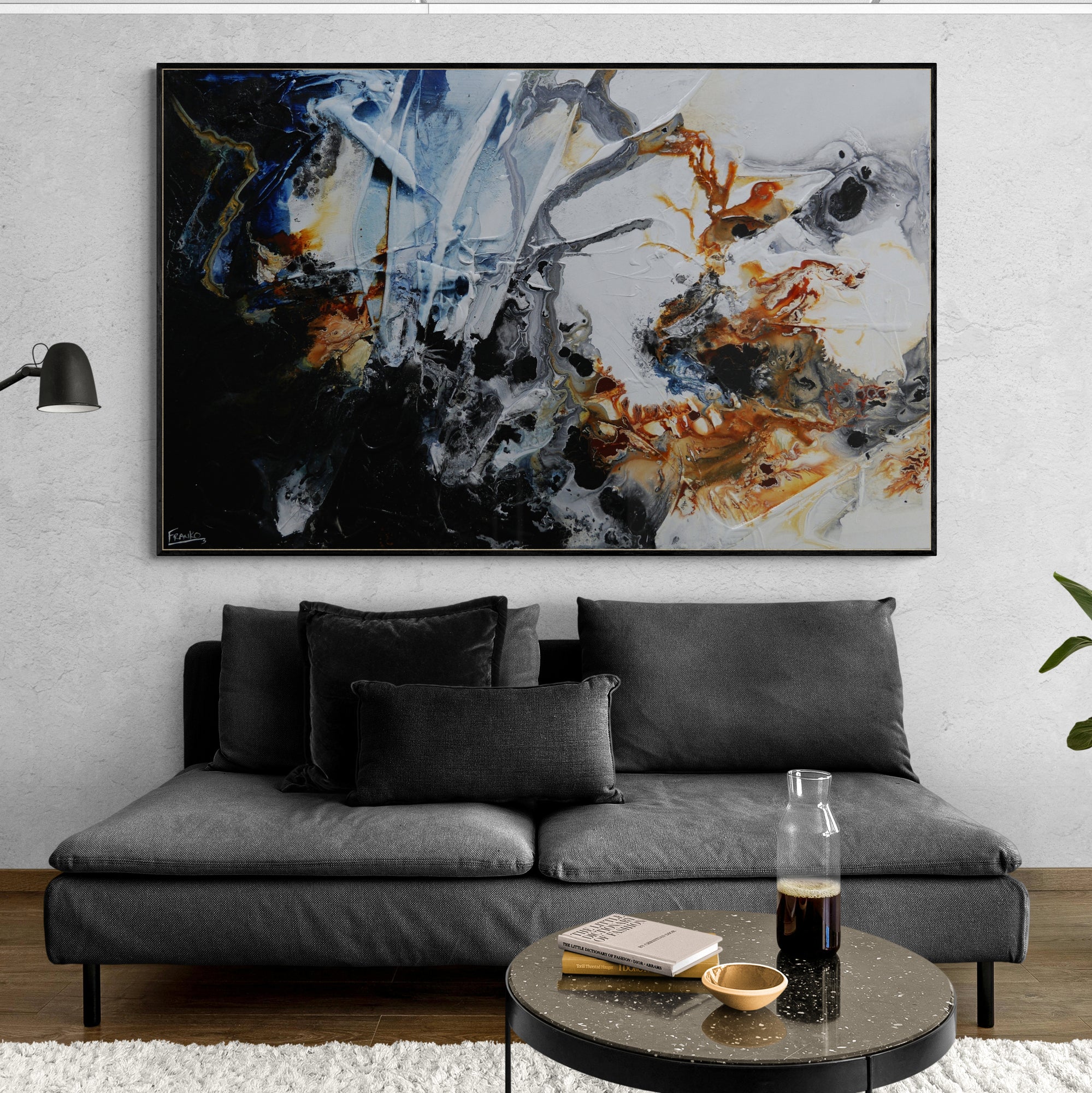 Did I Dream You 160cm x 100cm Textured Abstract Painting (SOLD)