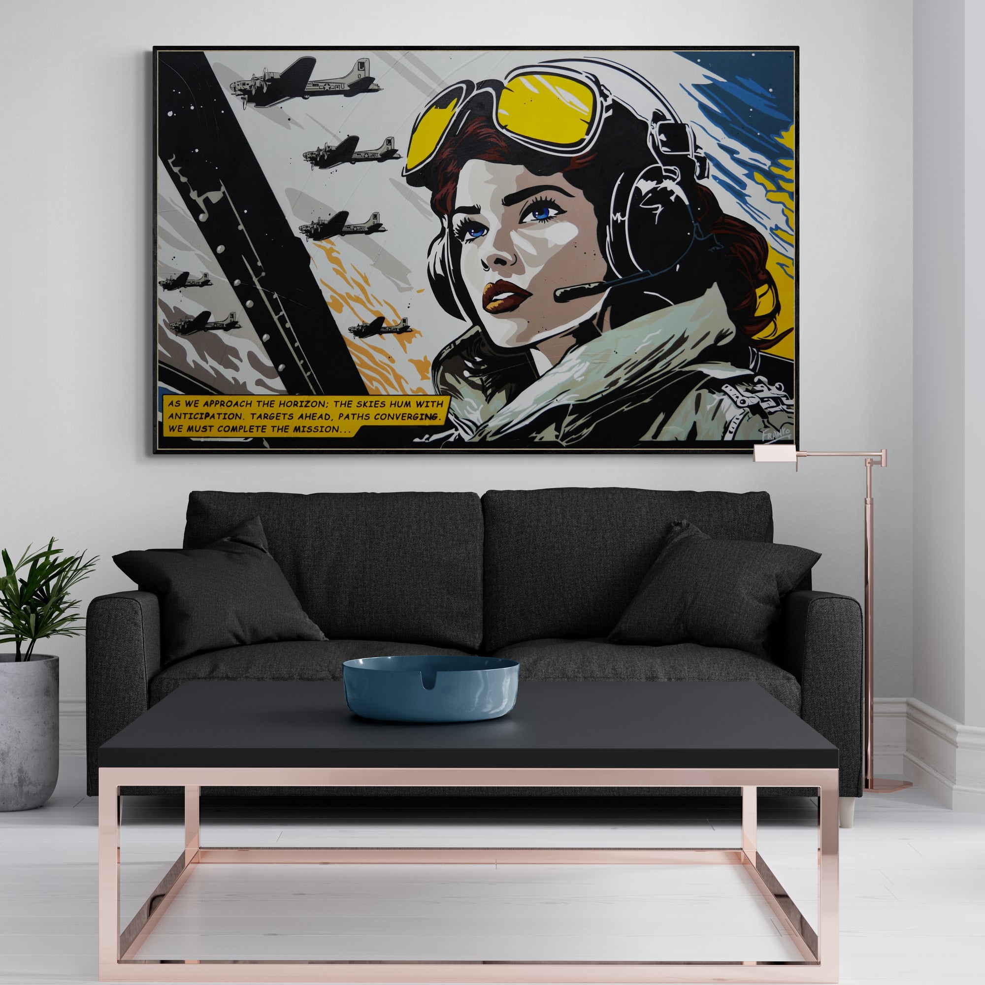 Convergence 160cm x 100cm Pilot Classic Pop Art Painting